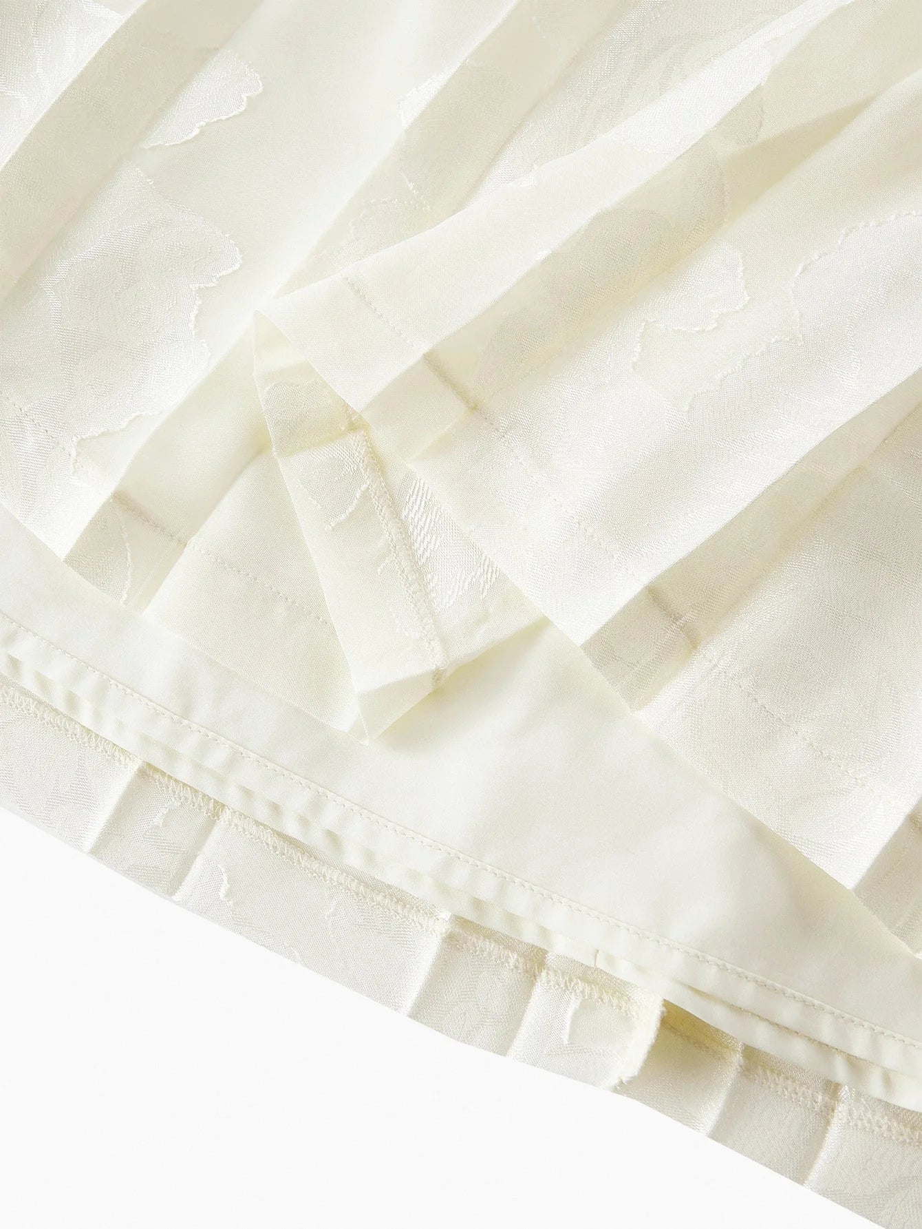 PREMIUM CONTRAST BINDING PLEATED HEM DRESS