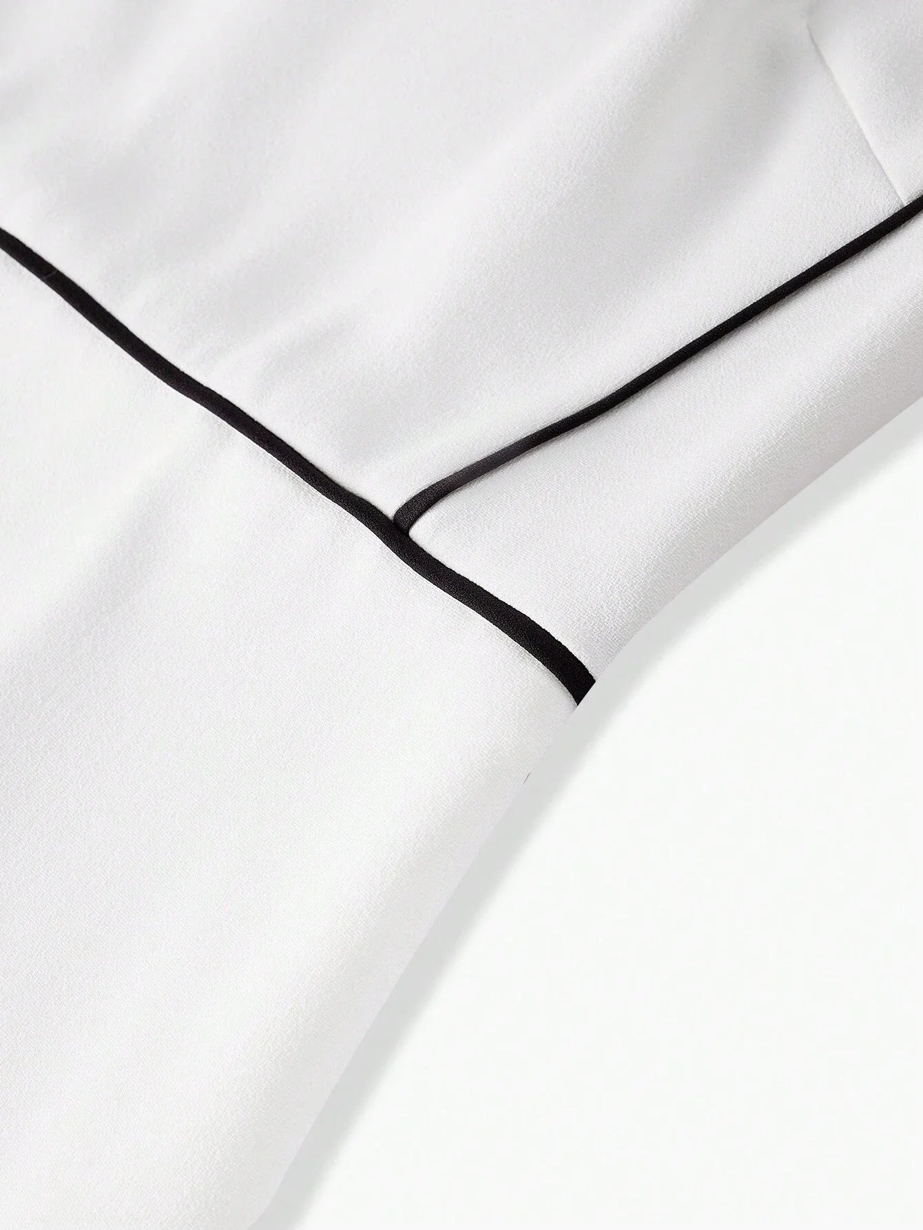 PREMIUM CONTRAST BINDING ZIPPER BACK DRESSSUMMER OUTFITS