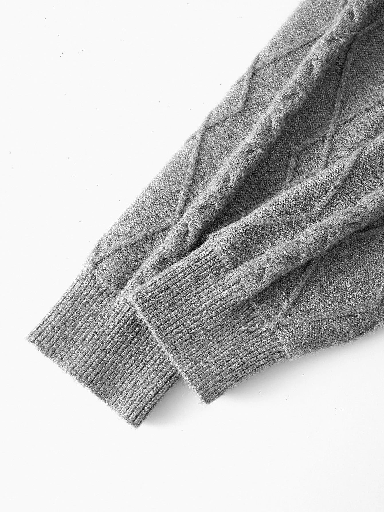 PREMIUM CONTRAST FAUX FUR BELTED CARDIGAN