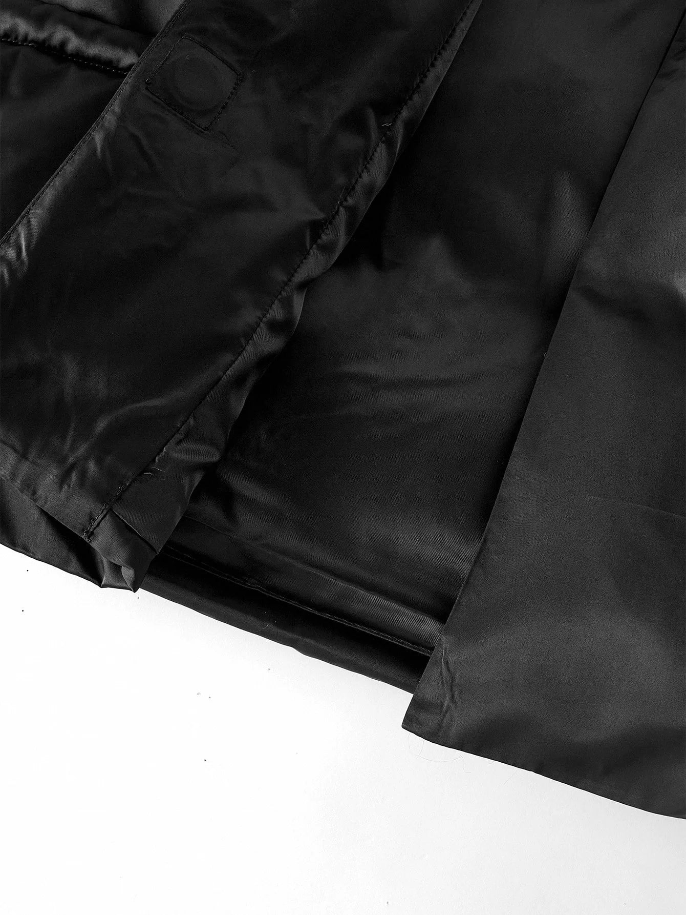 PREMIUM CONTRAST FAUX FUR BELTED WINTER COAT