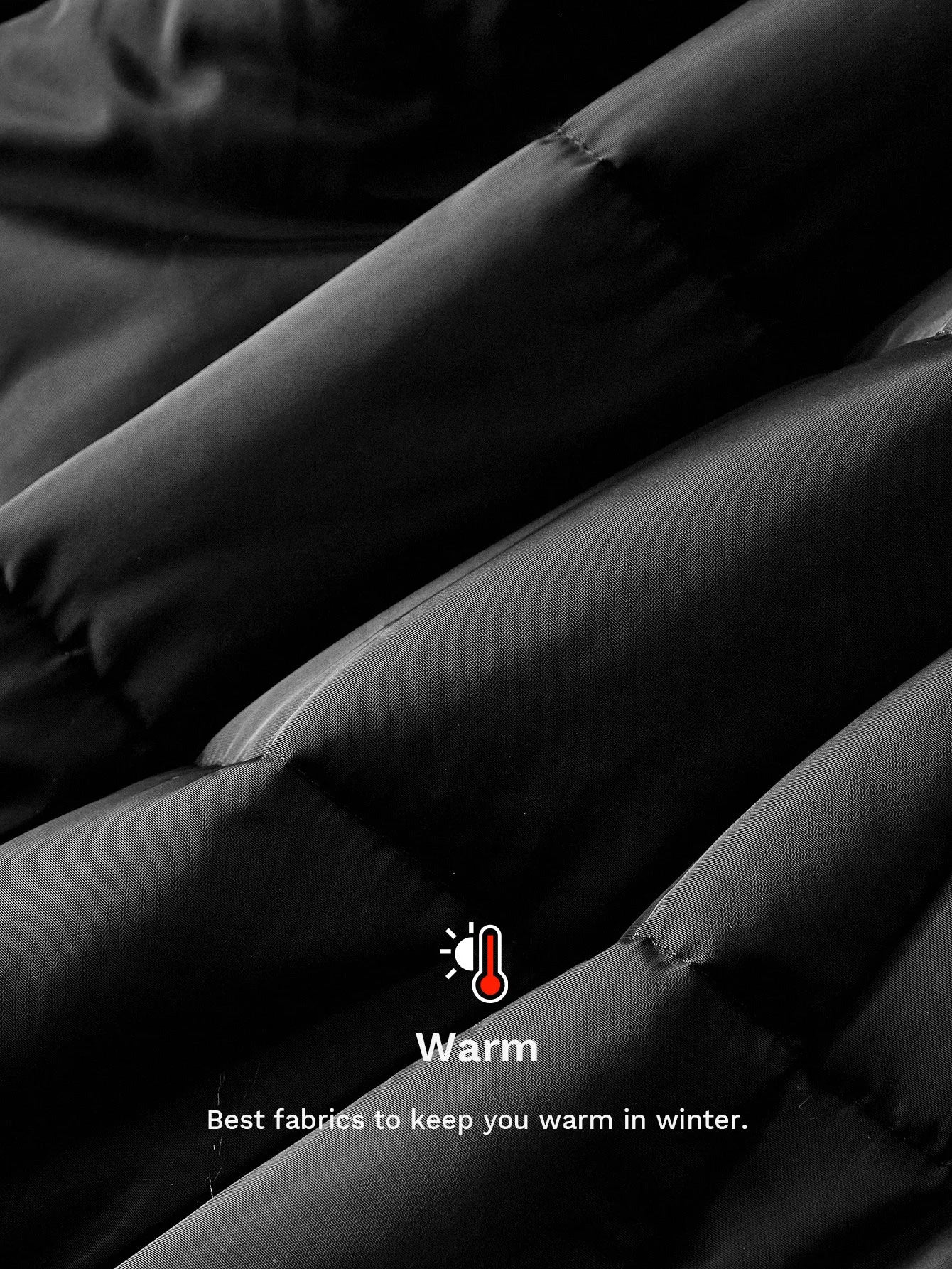 PREMIUM CONTRAST FAUX FUR HOODED WINTER COAT