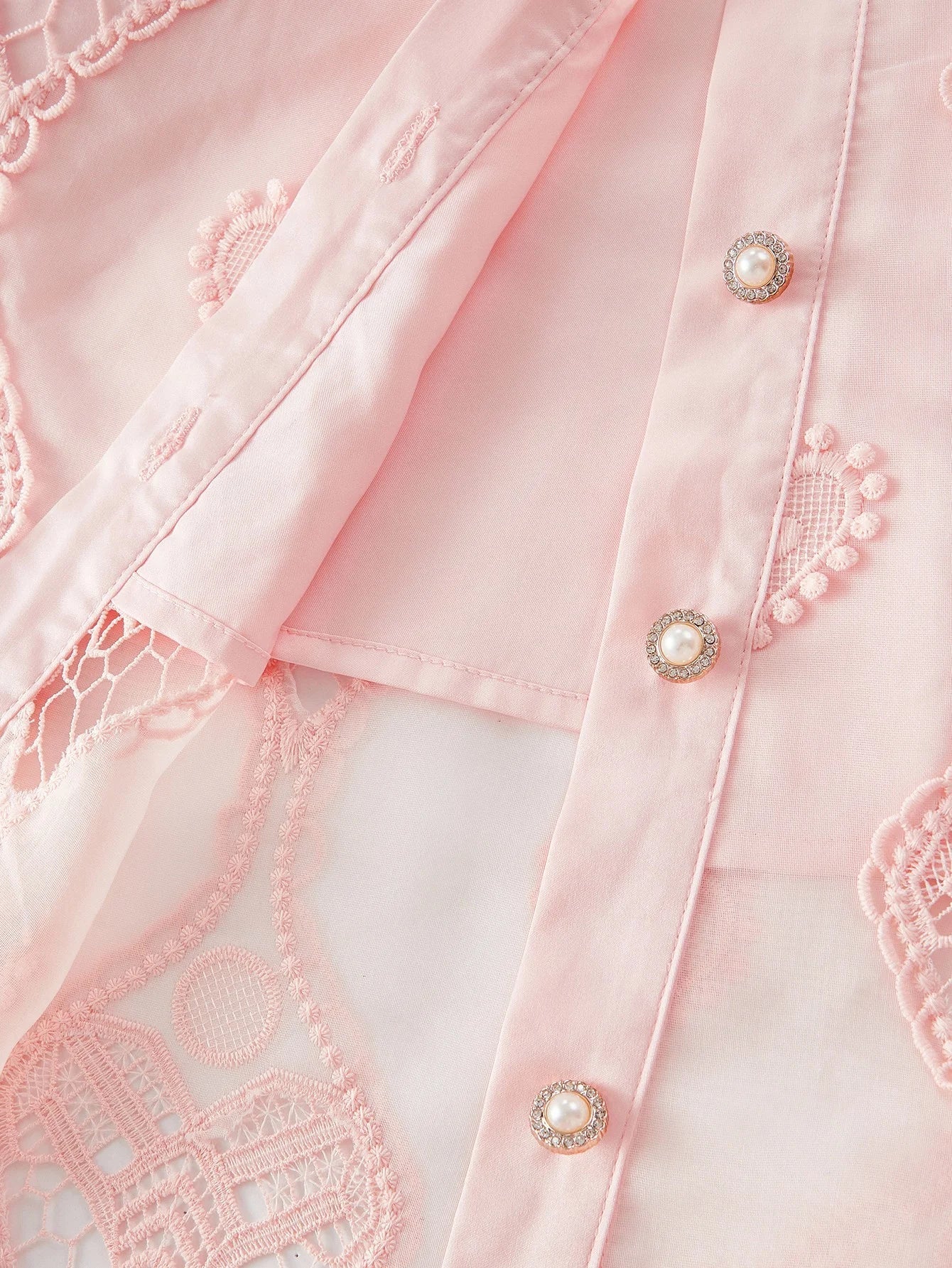 PREMIUM CONTRAST LACE BELTED DRESS