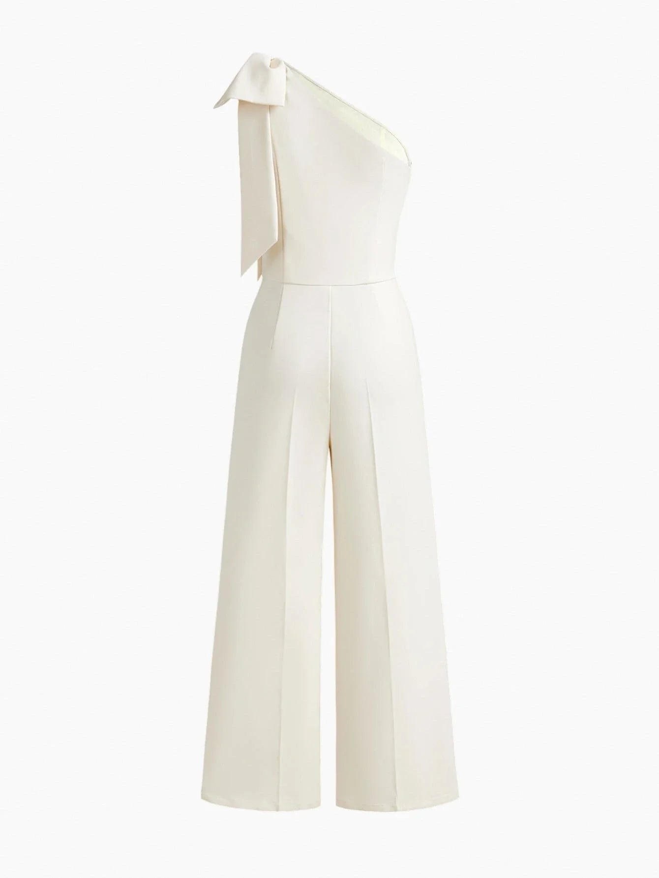 PREMIUM CONTRAST LACE BOW DETAIL JUMPSUIT