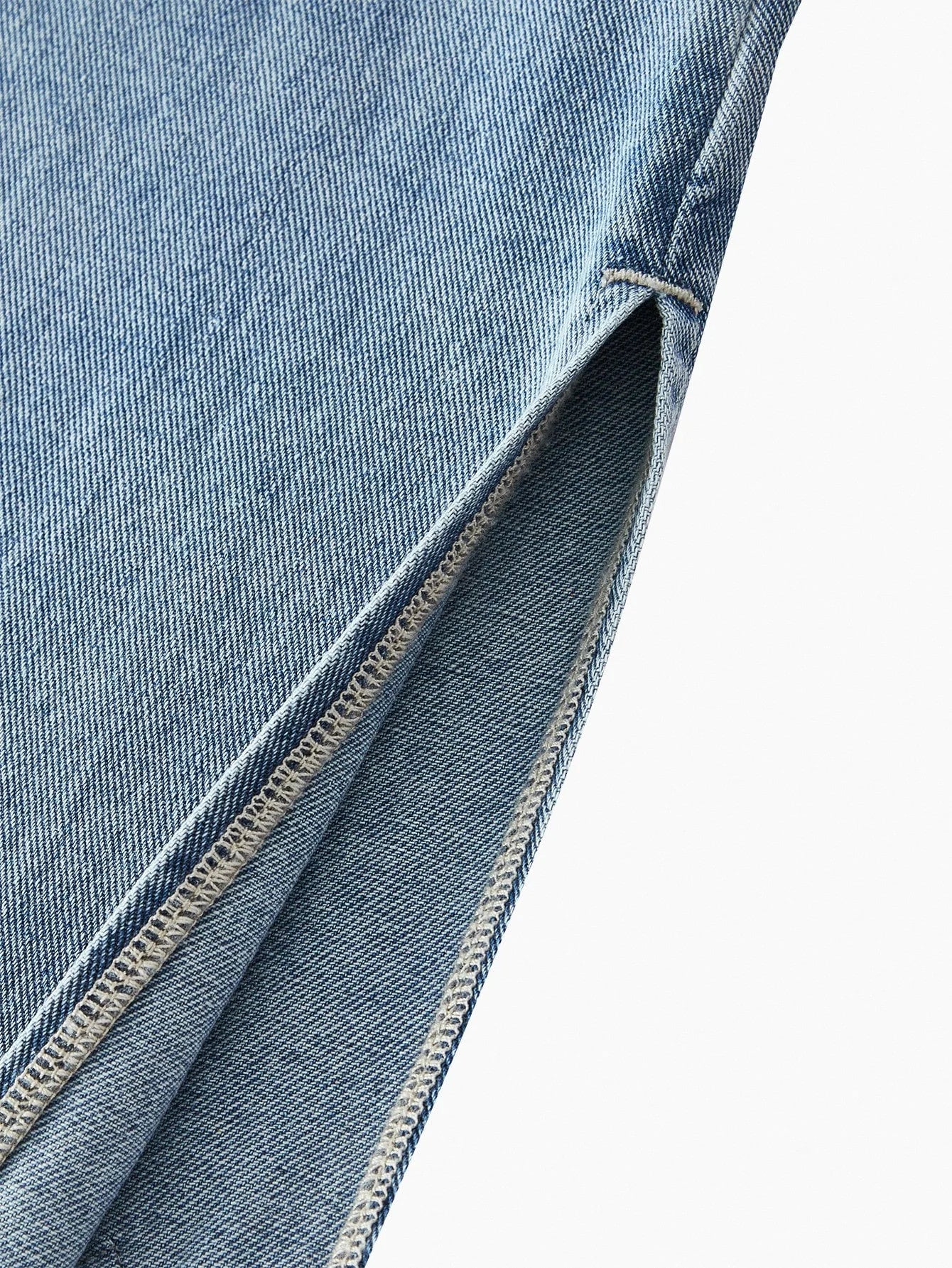 PREMIUM CONTRAST LACE COLORBLOCK CAMI DENIM DRESS