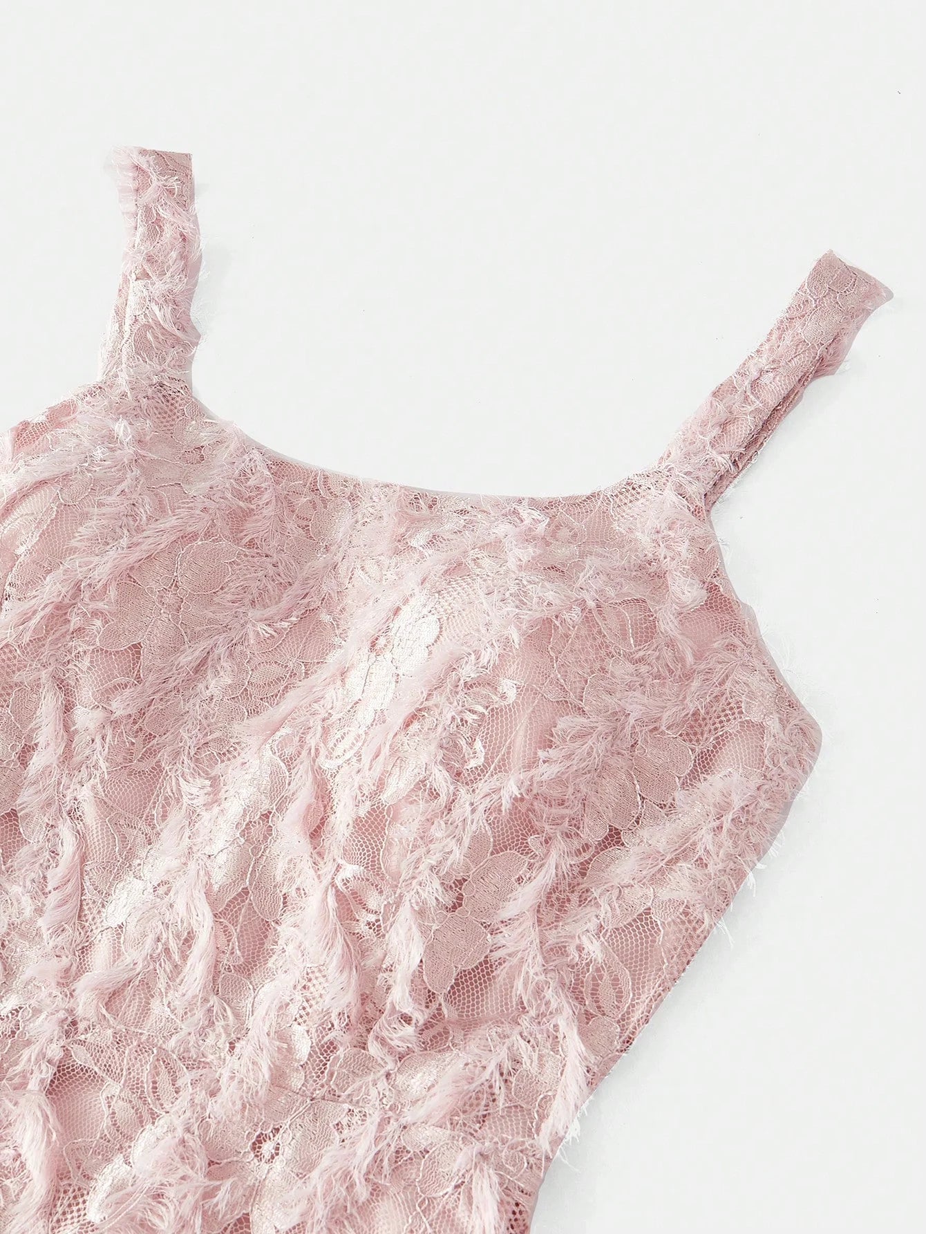 PREMIUM CONTRAST LACE FLOWY DRESS
