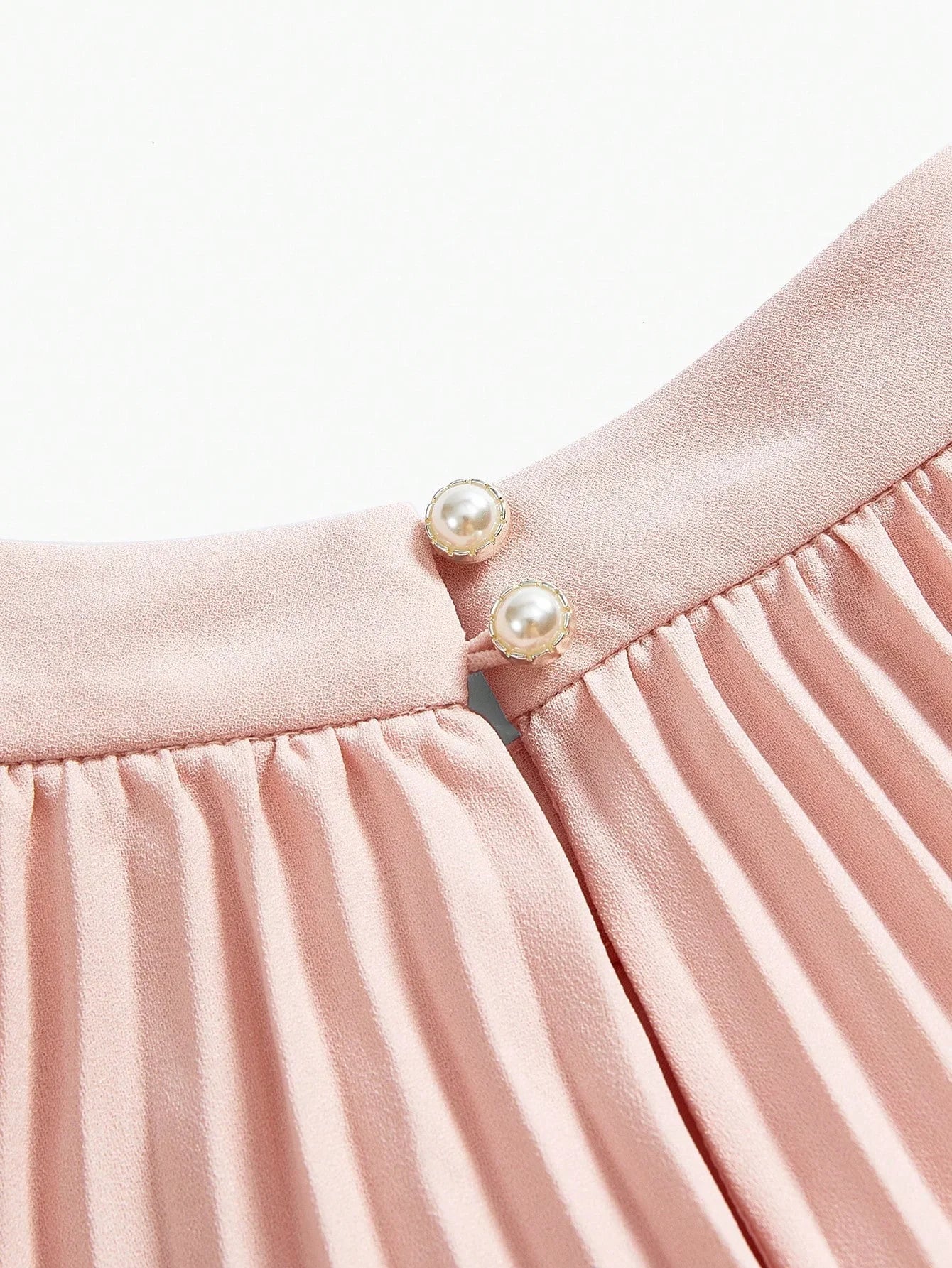 PREMIUM CONTRAST LACE PLEATED HALTERNECK DRESS