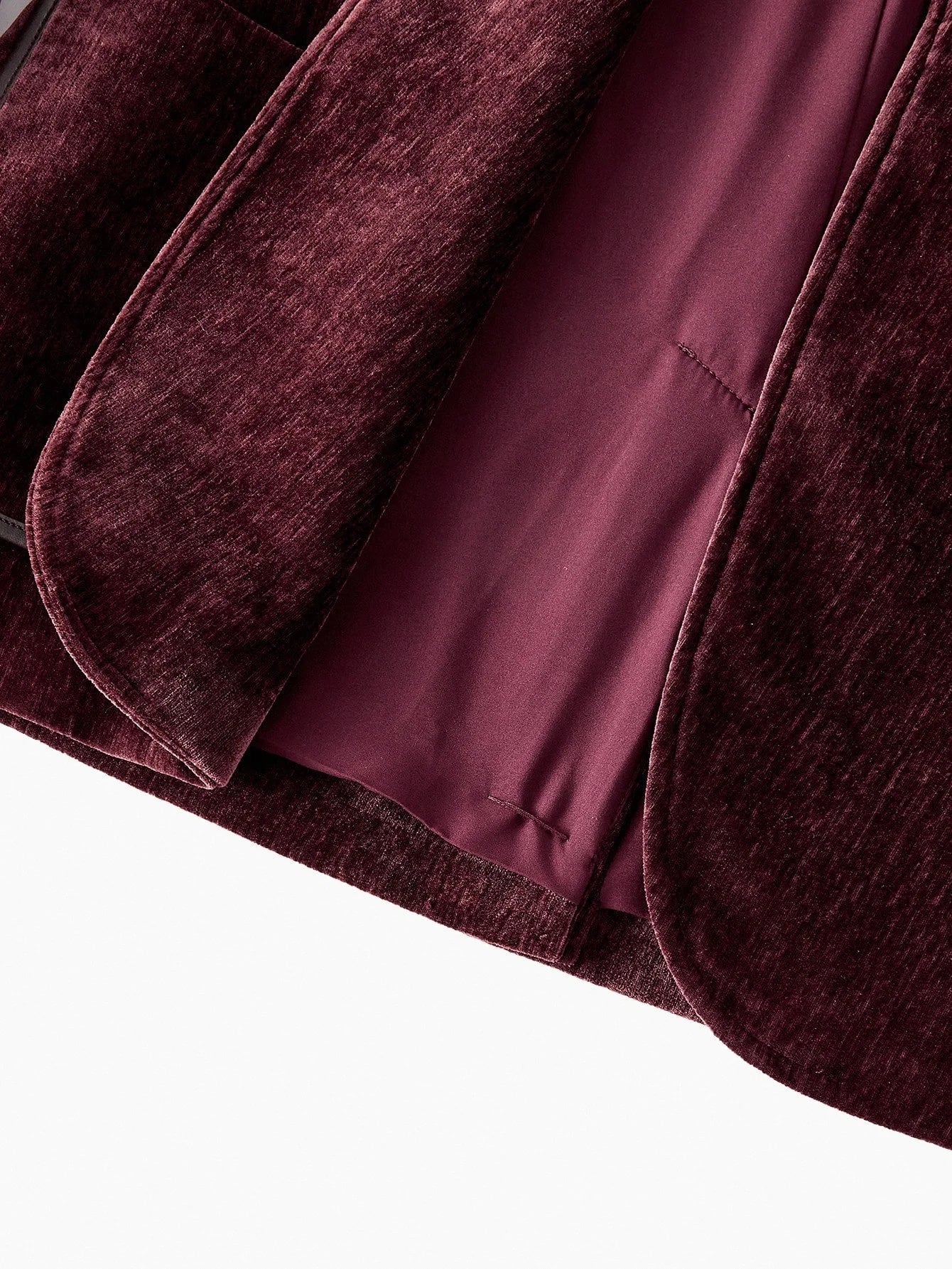 PREMIUM CONTRAST PU LEATHER BLAZER