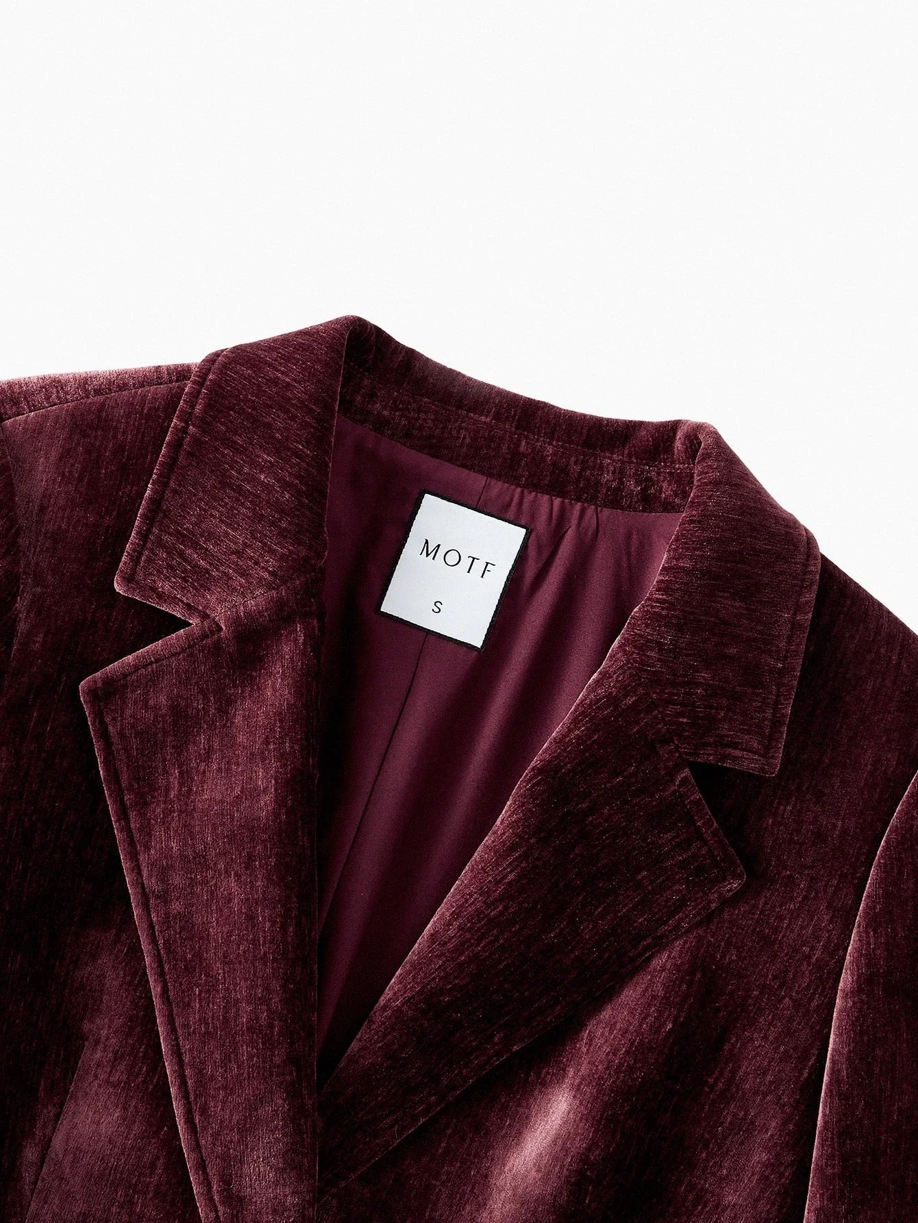 PREMIUM CONTRAST PU LEATHER BLAZER