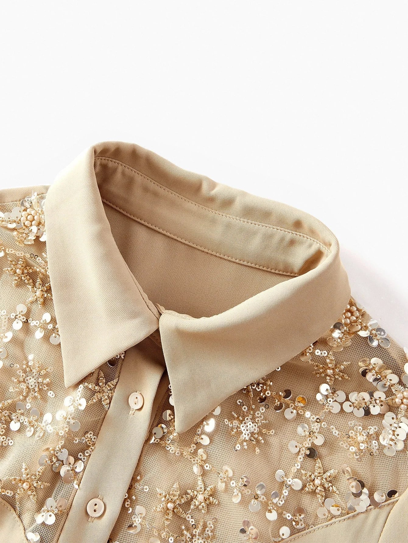 PREMIUM CONTRAST SEQUIN EMBROIDERY JUMPSUIT