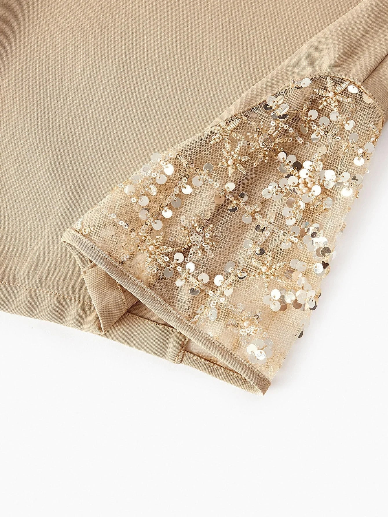 PREMIUM CONTRAST SEQUIN EMBROIDERY JUMPSUIT