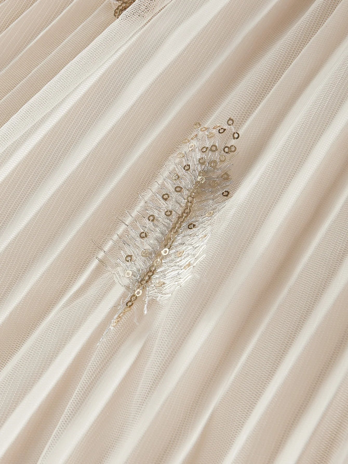 PREMIUM CONTRAST SEQUIN PLEATED CAMI DRESS