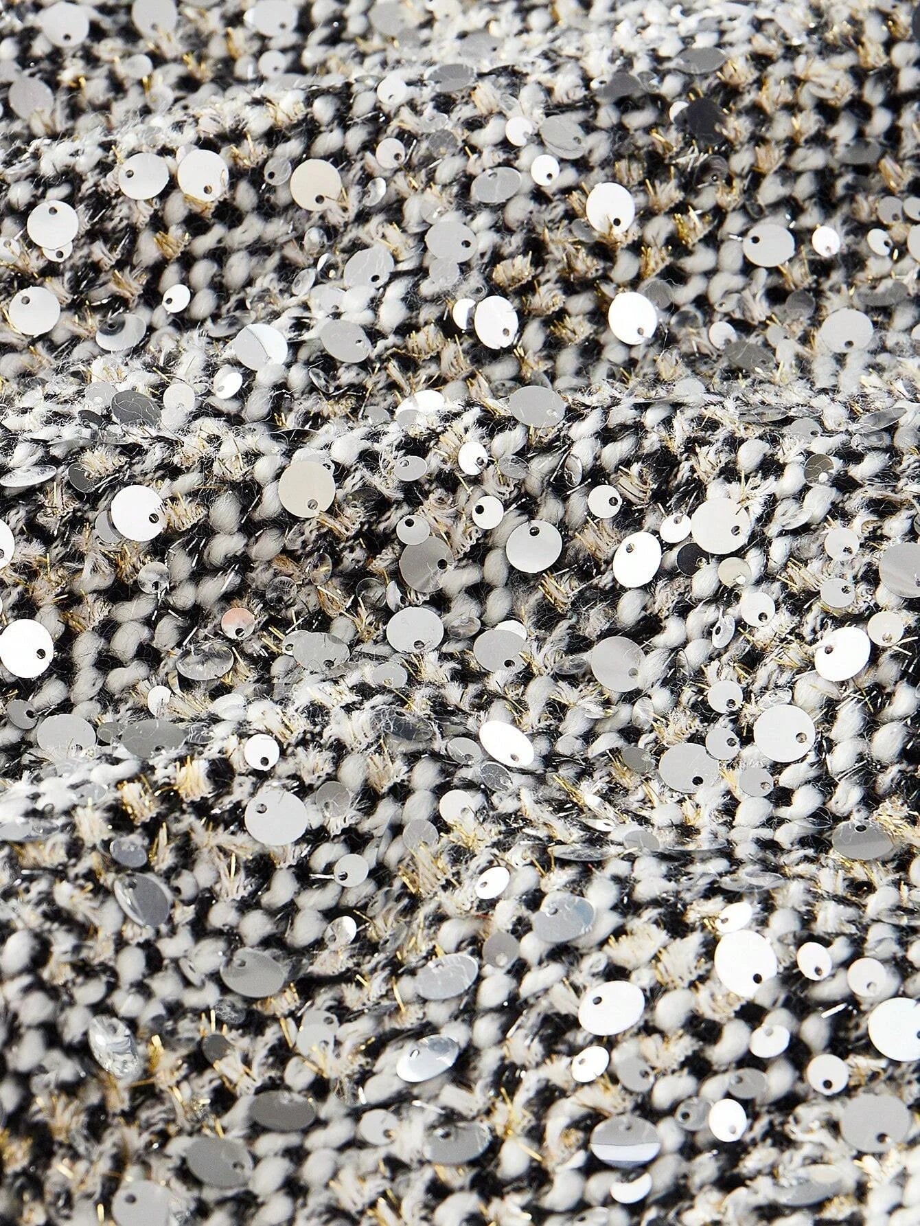 PREMIUM CONTRAST SEQUIN STRUCTURED BLAZER