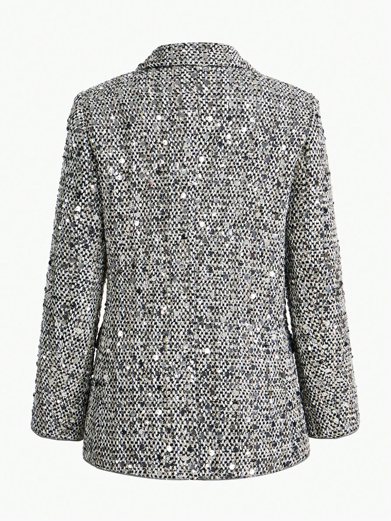 PREMIUM CONTRAST SEQUIN STRUCTURED BLAZER