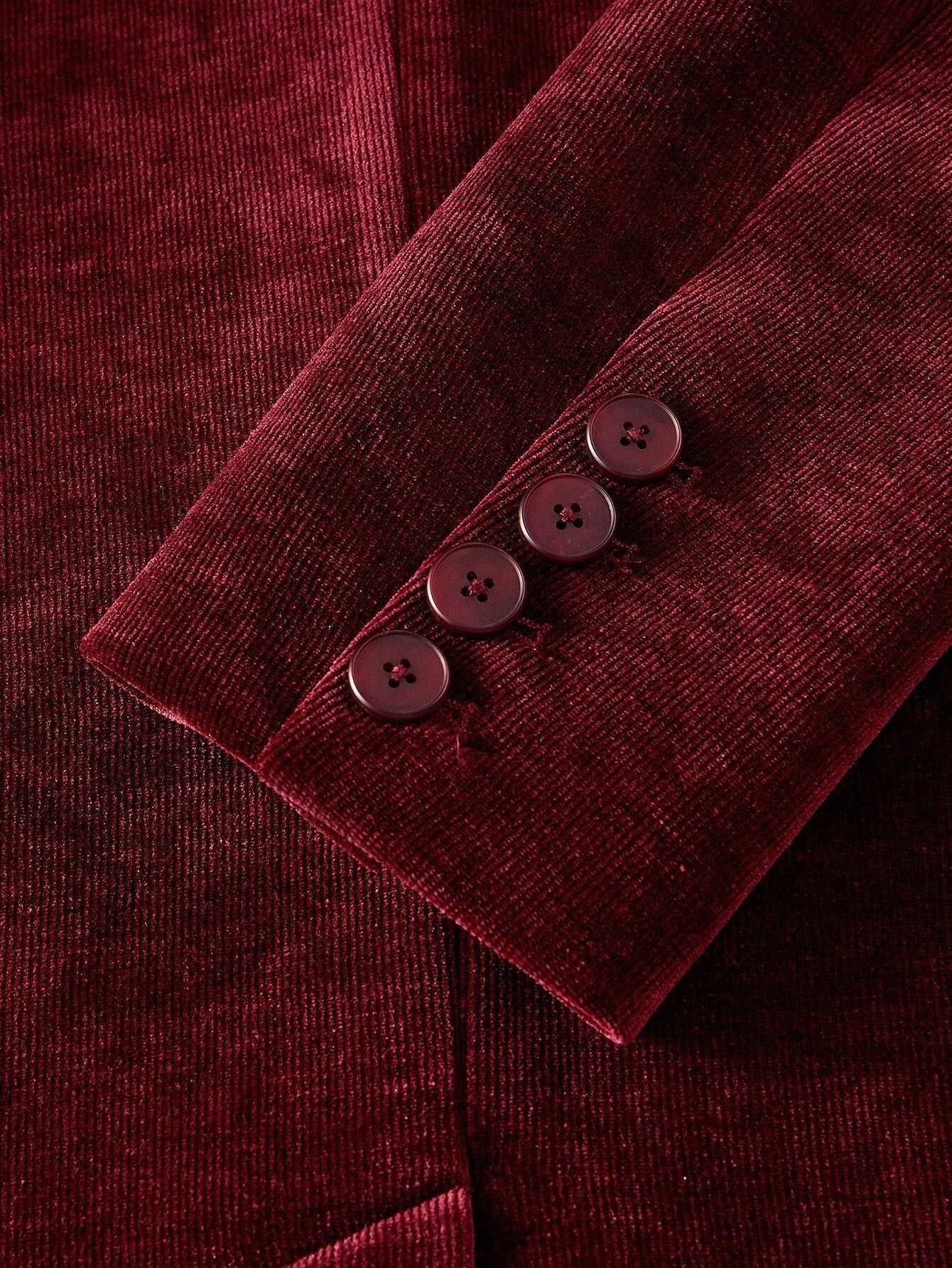 PREMIUM CORDUROY PEAK COLLAR DOUBLE BREASTED PLACKET BLAZER