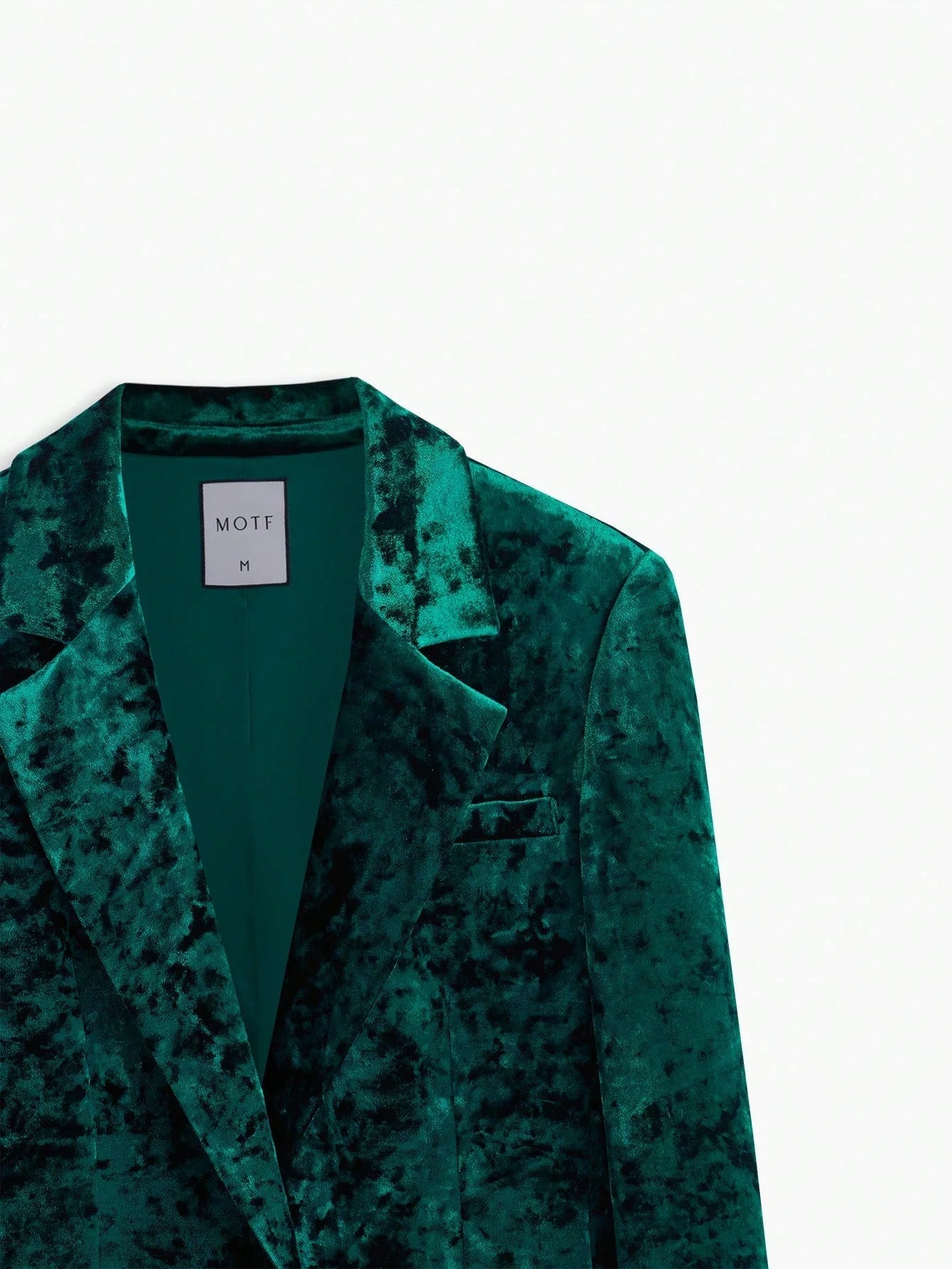 PREMIUM CRUSHED VELVET BLAZER