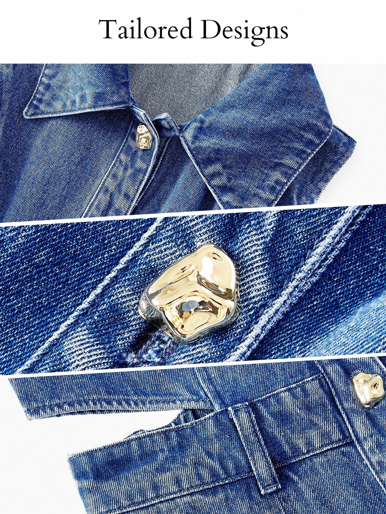 PREMIUM CUTOUT WAIST FLARE HEM SLEEVELESS DENIM DRESS