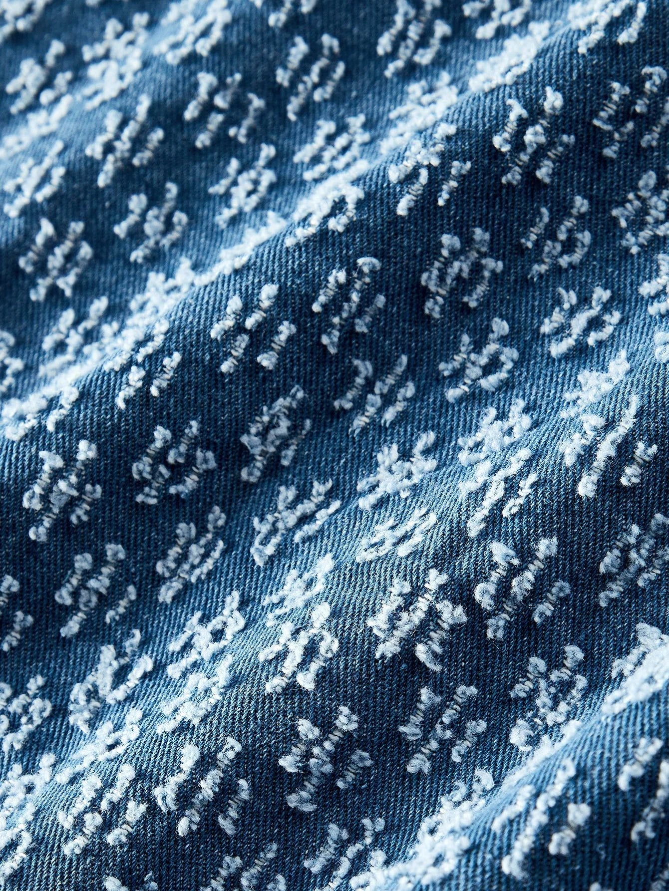 PREMIUM DENIM JACQUARD LAPEL COLLAR RAW EDGE JACKET amp MAXI SKIRT SET FALL WINTER