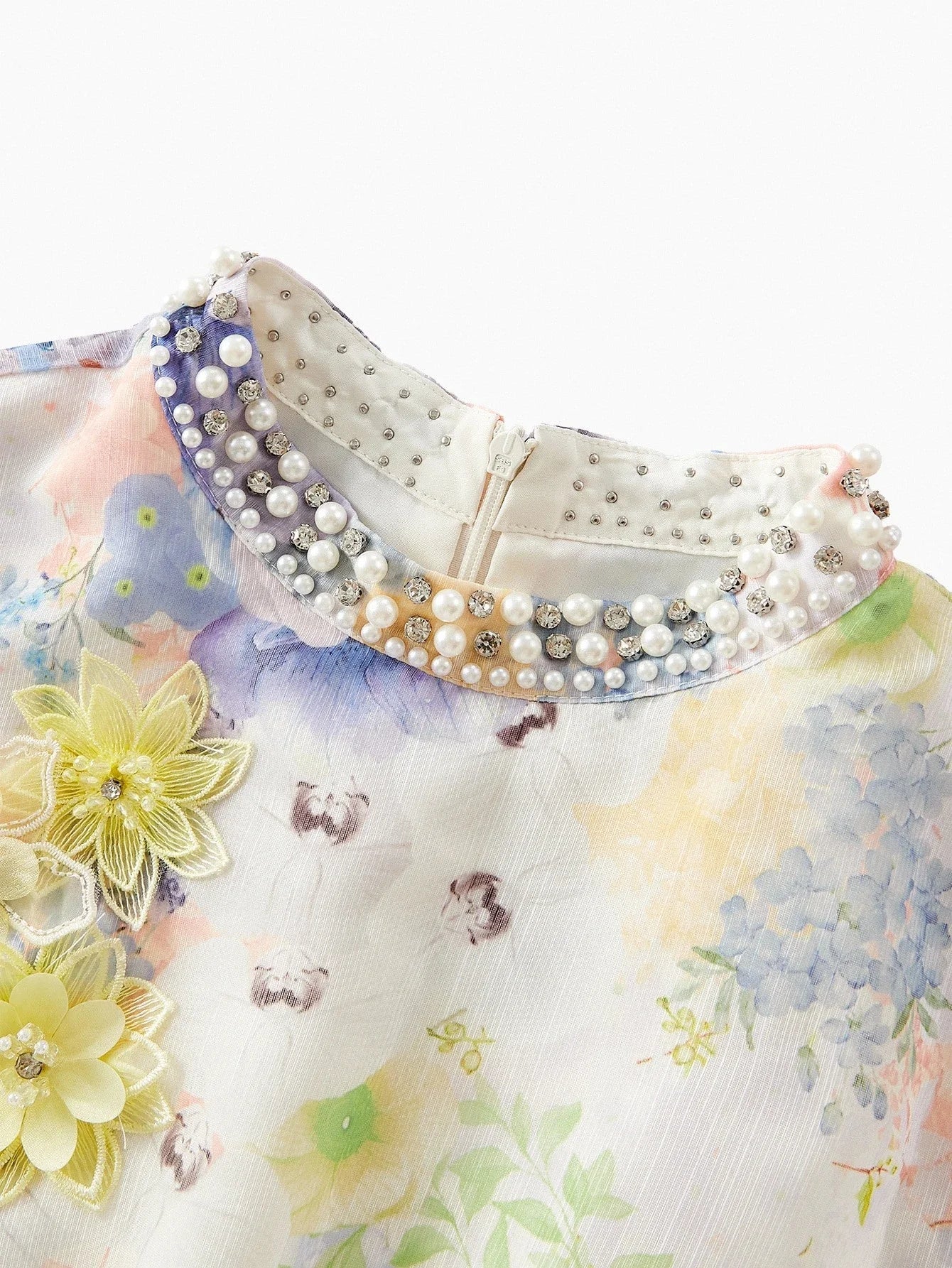 PREMIUM DITSY FLORAL BELTED DRESS