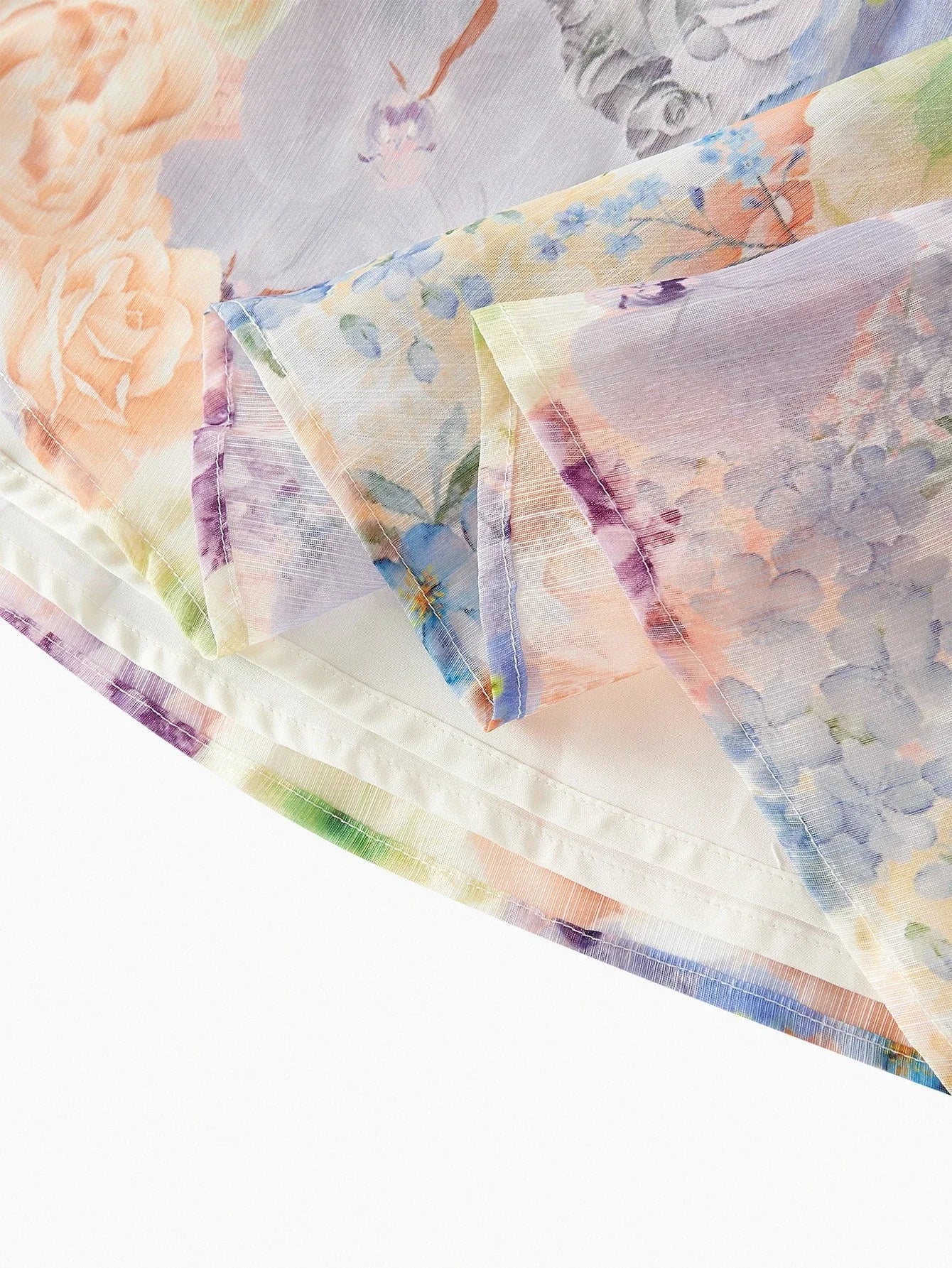 PREMIUM DITSY FLORAL BELTED DRESS