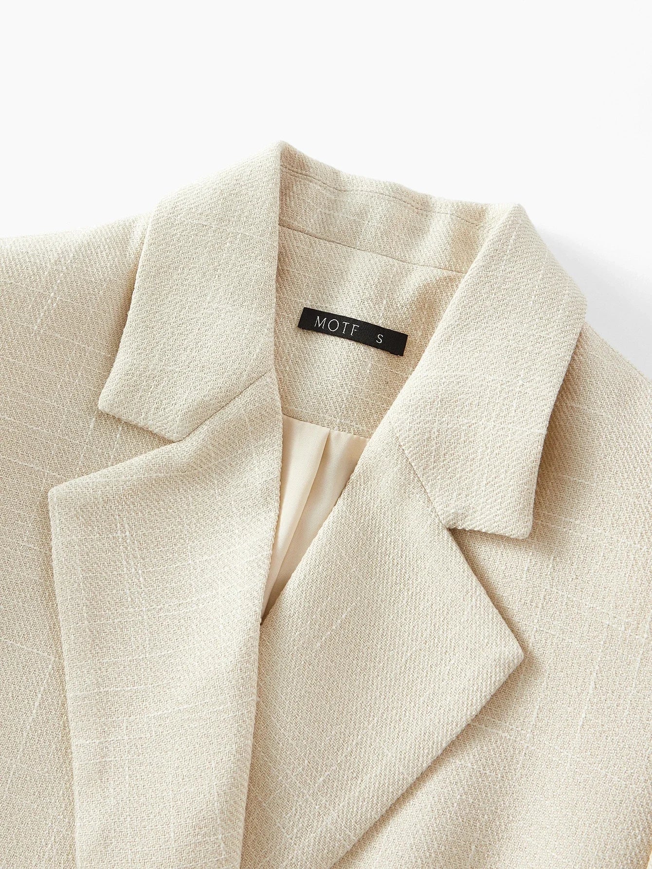 PREMIUM DOUBLE BREASTED FAUX PEARL DETAIL BLAZER