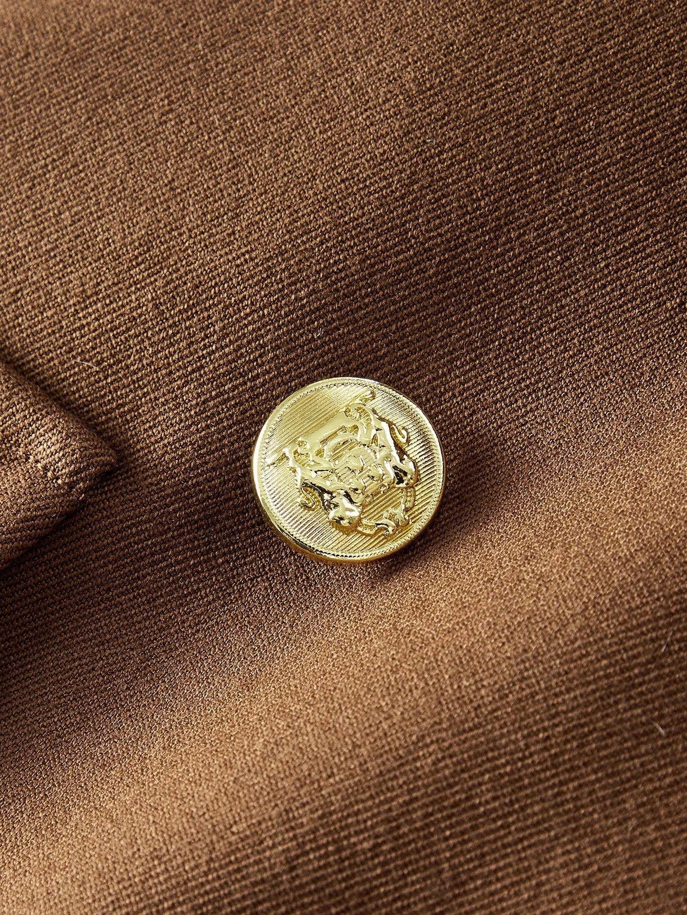 PREMIUM DOUBLE BREASTED PLACKET CROP BLAZER FALL WINTER