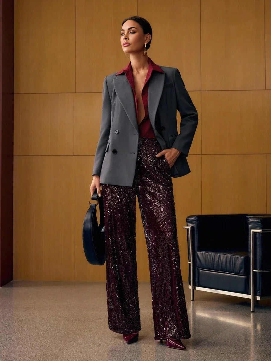 PREMIUM DOUBLE BREASTED STRUCTURED BLAZER