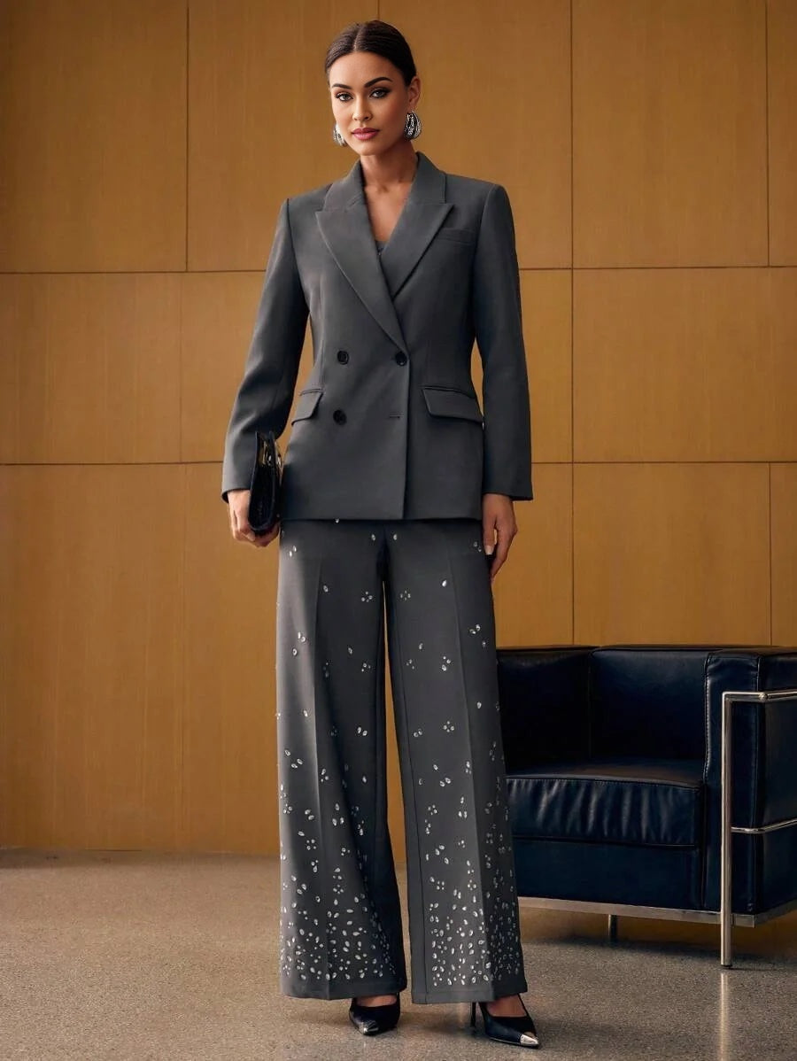 PREMIUM DOUBLE BREASTED STRUCTURED BLAZER