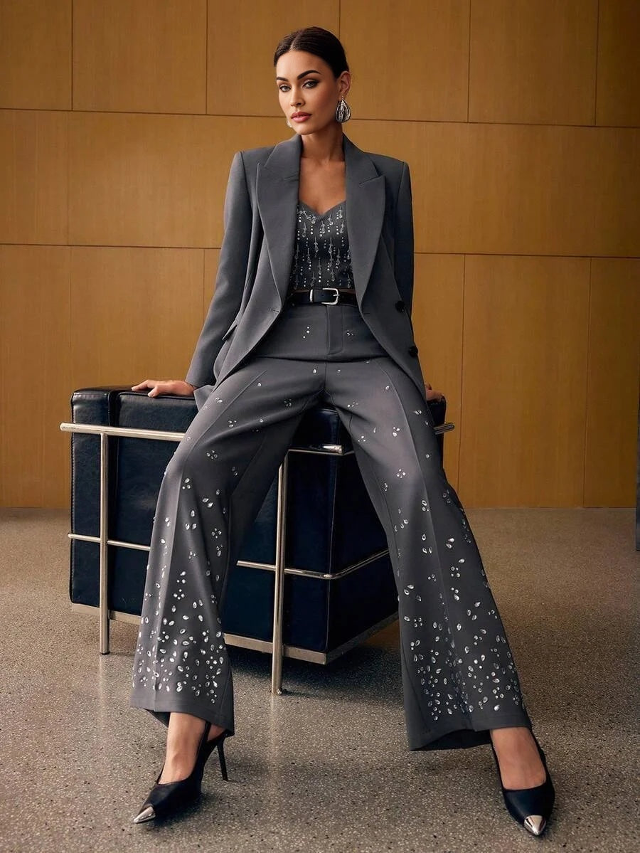 PREMIUM DOUBLE BREASTED STRUCTURED BLAZER