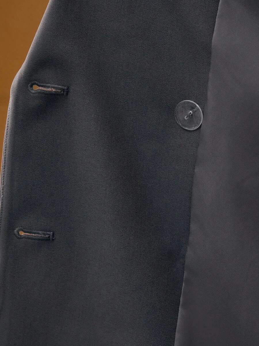 PREMIUM DOUBLE BREASTED STRUCTURED BLAZER