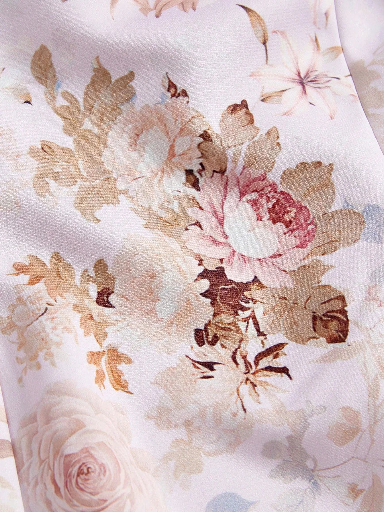 PREMIUM DOUBLE BUTTON FLOWER PATTERN BLAZER