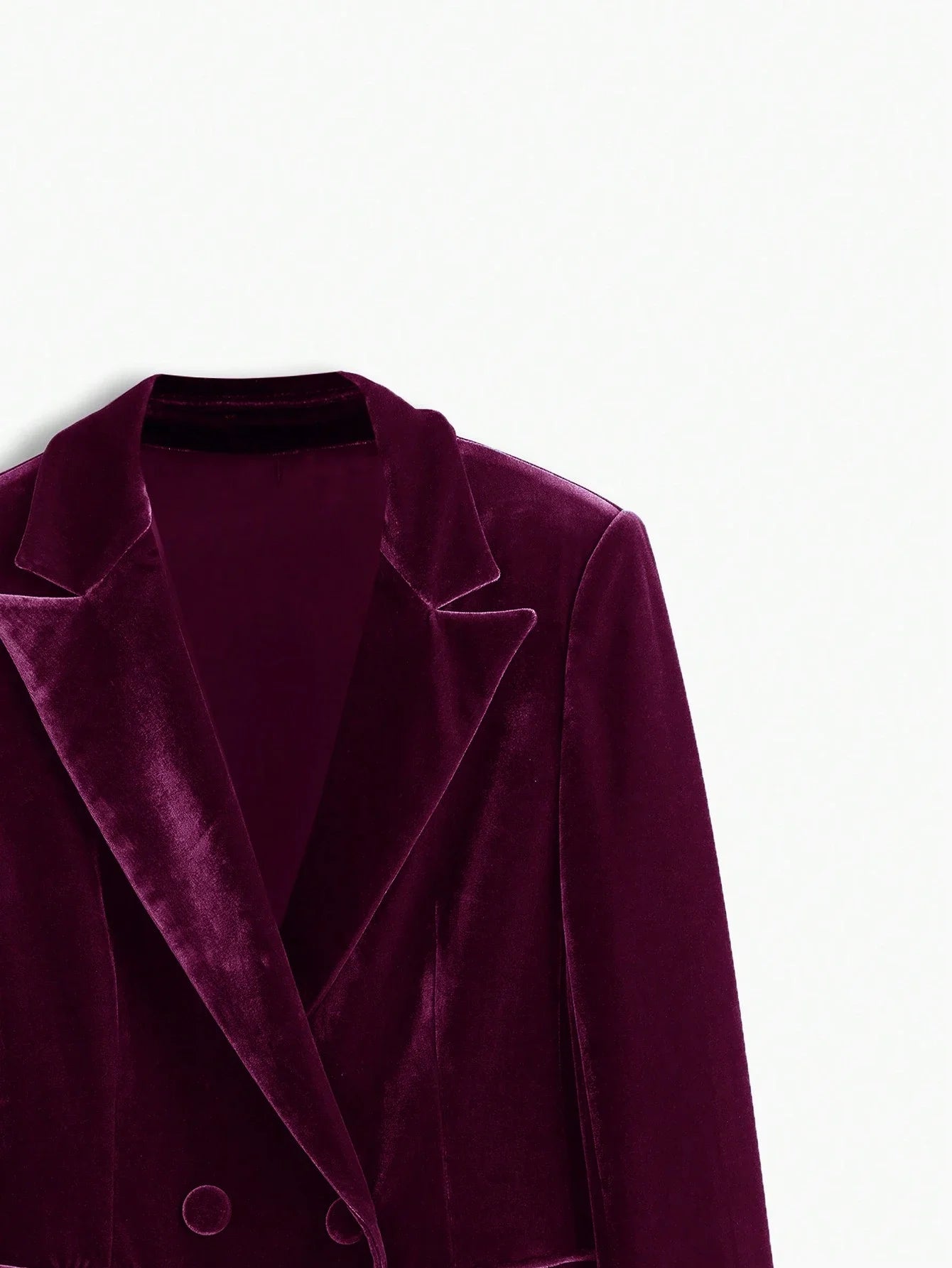 PREMIUM DOUBLEBREASTED VELVET BLAZER