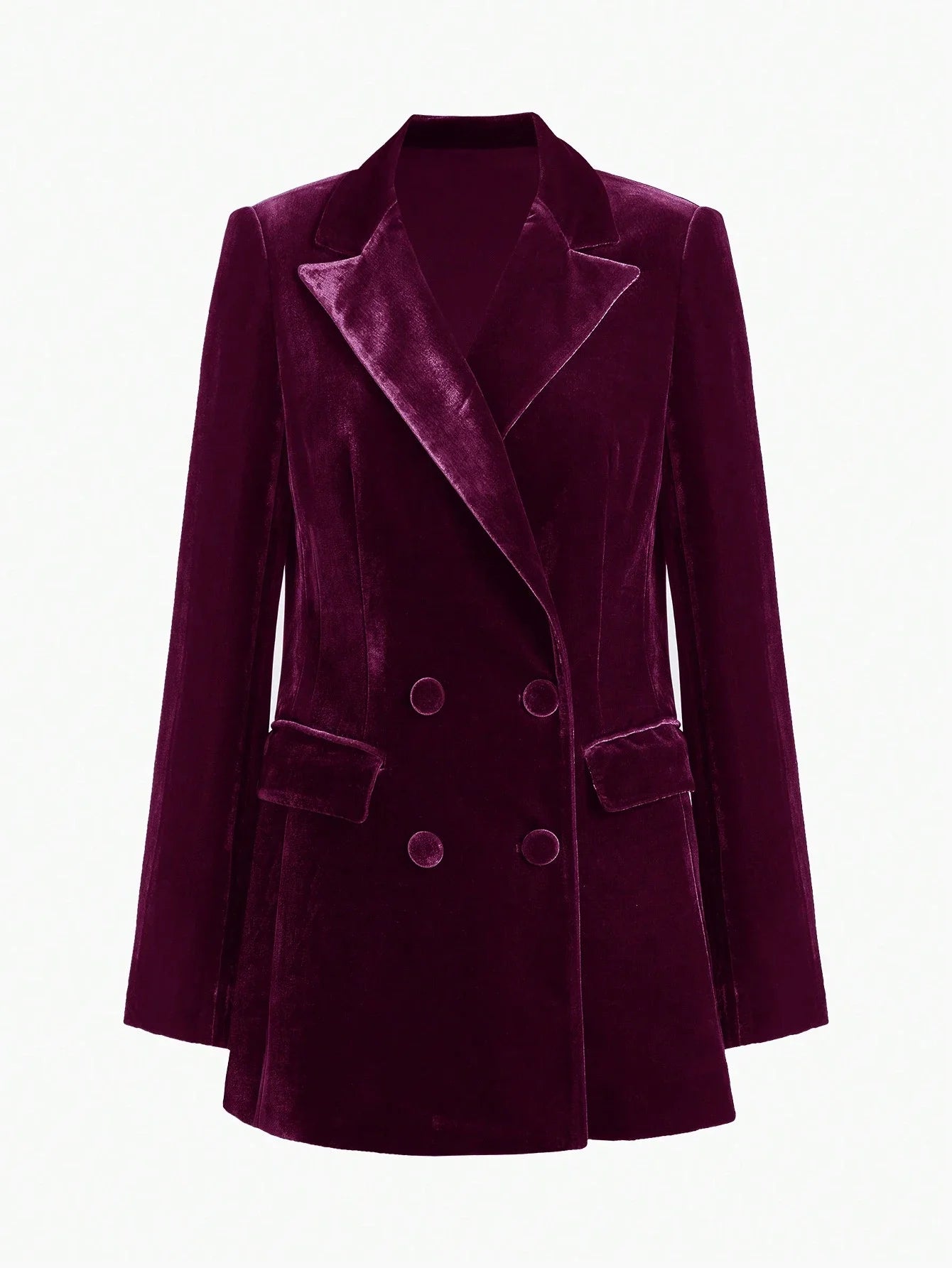 PREMIUM DOUBLEBREASTED VELVET BLAZER