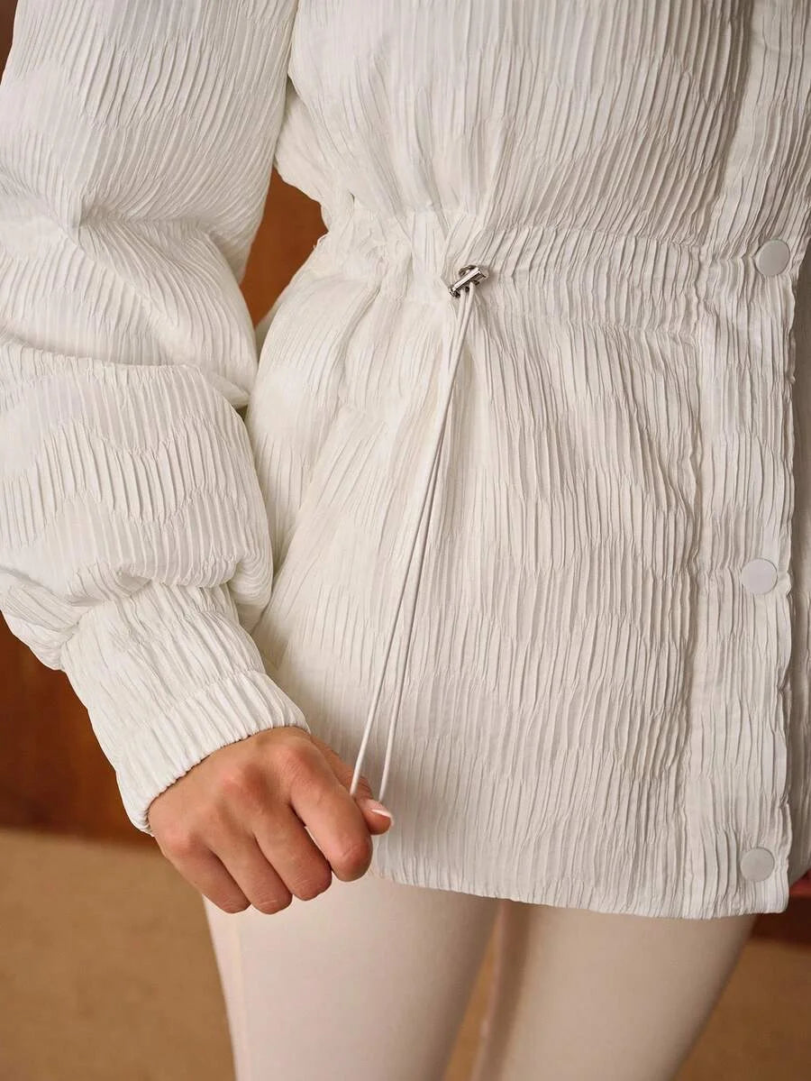 PREMIUM DRAWSTRING WAIST PADDED COAT