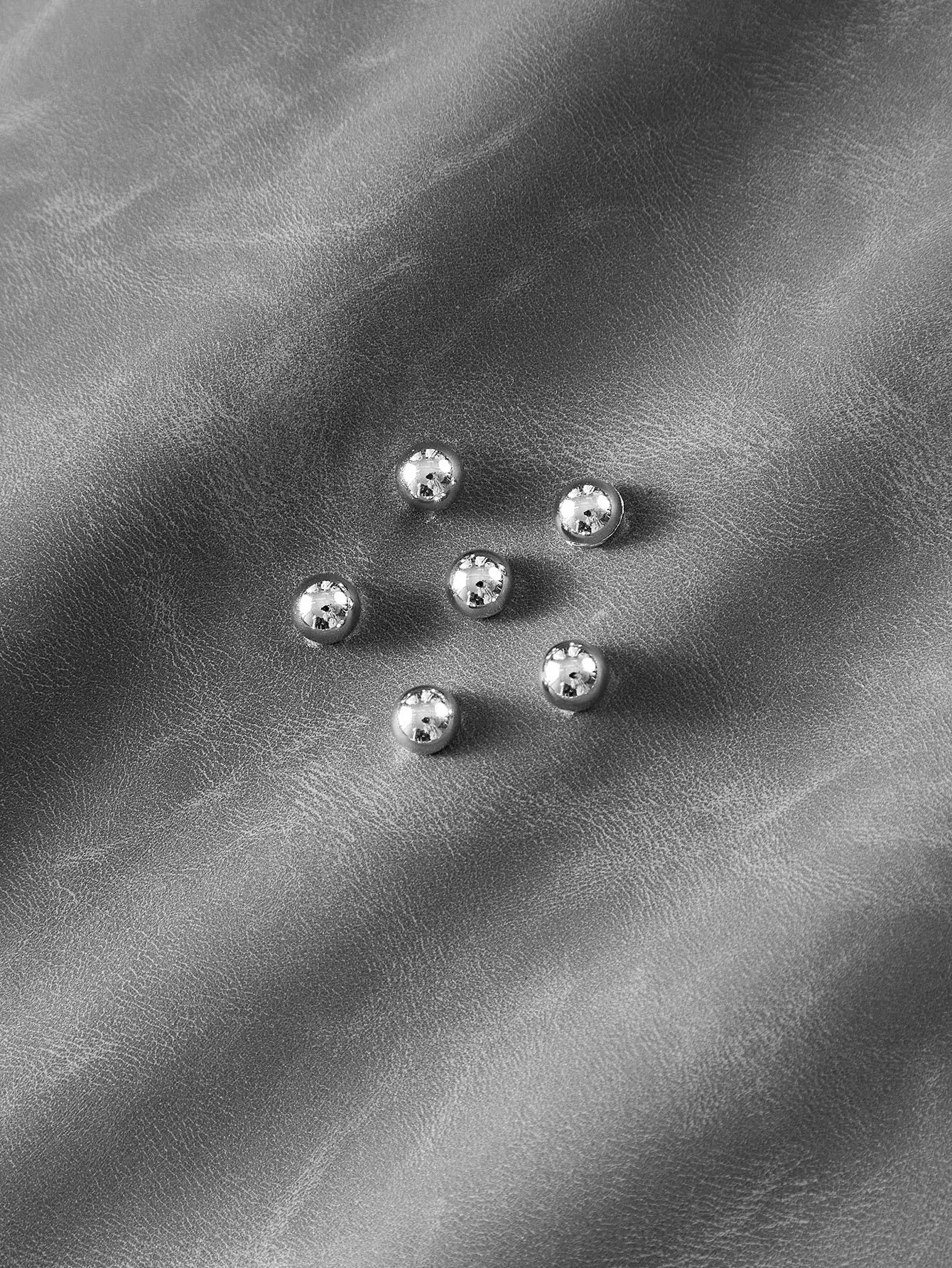 PREMIUM ELEGANT amp CASUAL GRAY PU LEATHER BLAZER WITH RHINESTONE DECOR SUITABLE FOR DAILY WEAR