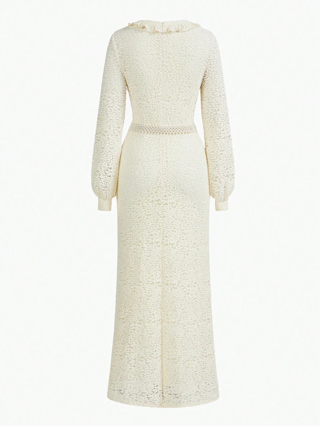 PREMIUM ELEGANT LACE BISHOP SLEEVE DRESS