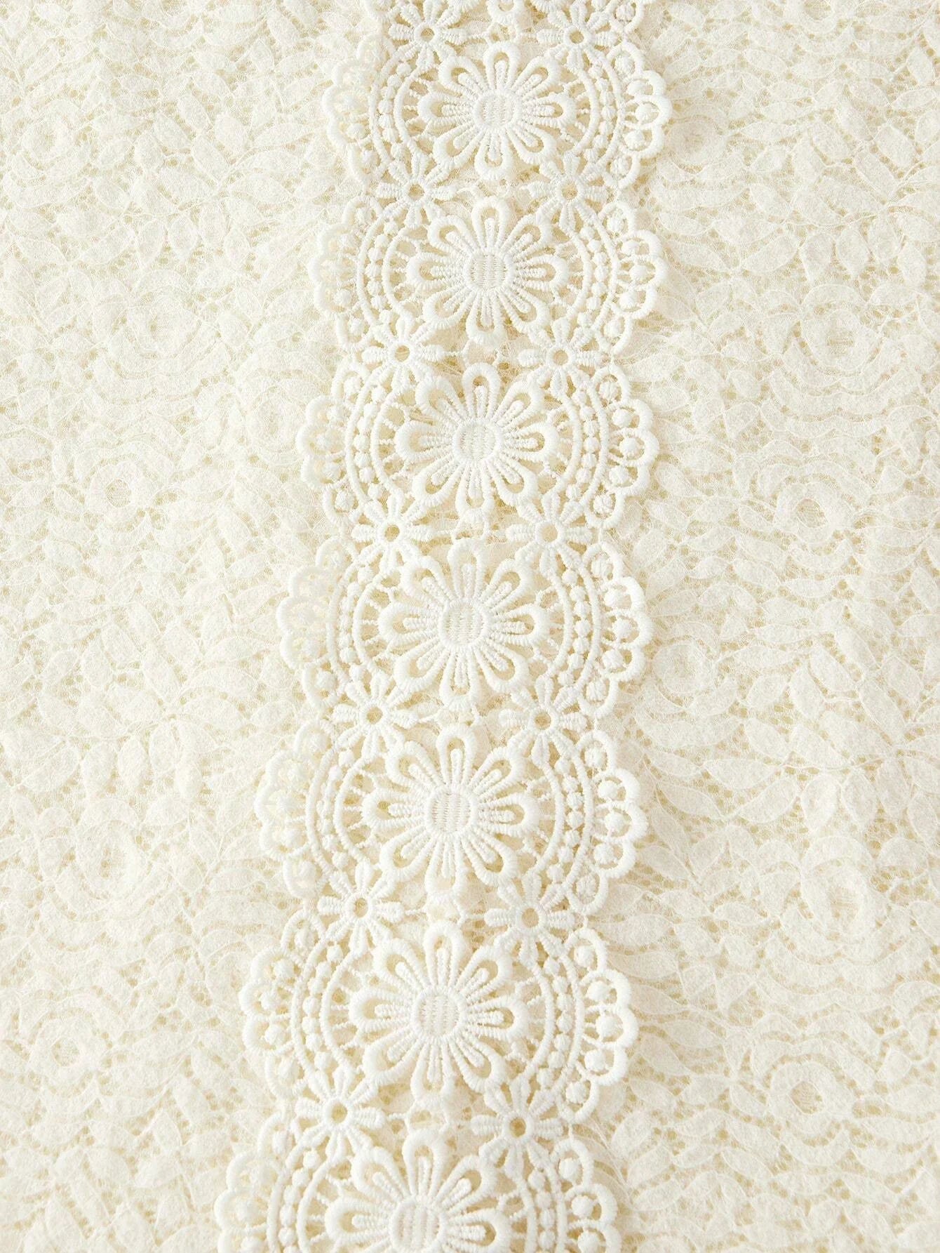 PREMIUM ELEGANT LACE BISHOP SLEEVE DRESS