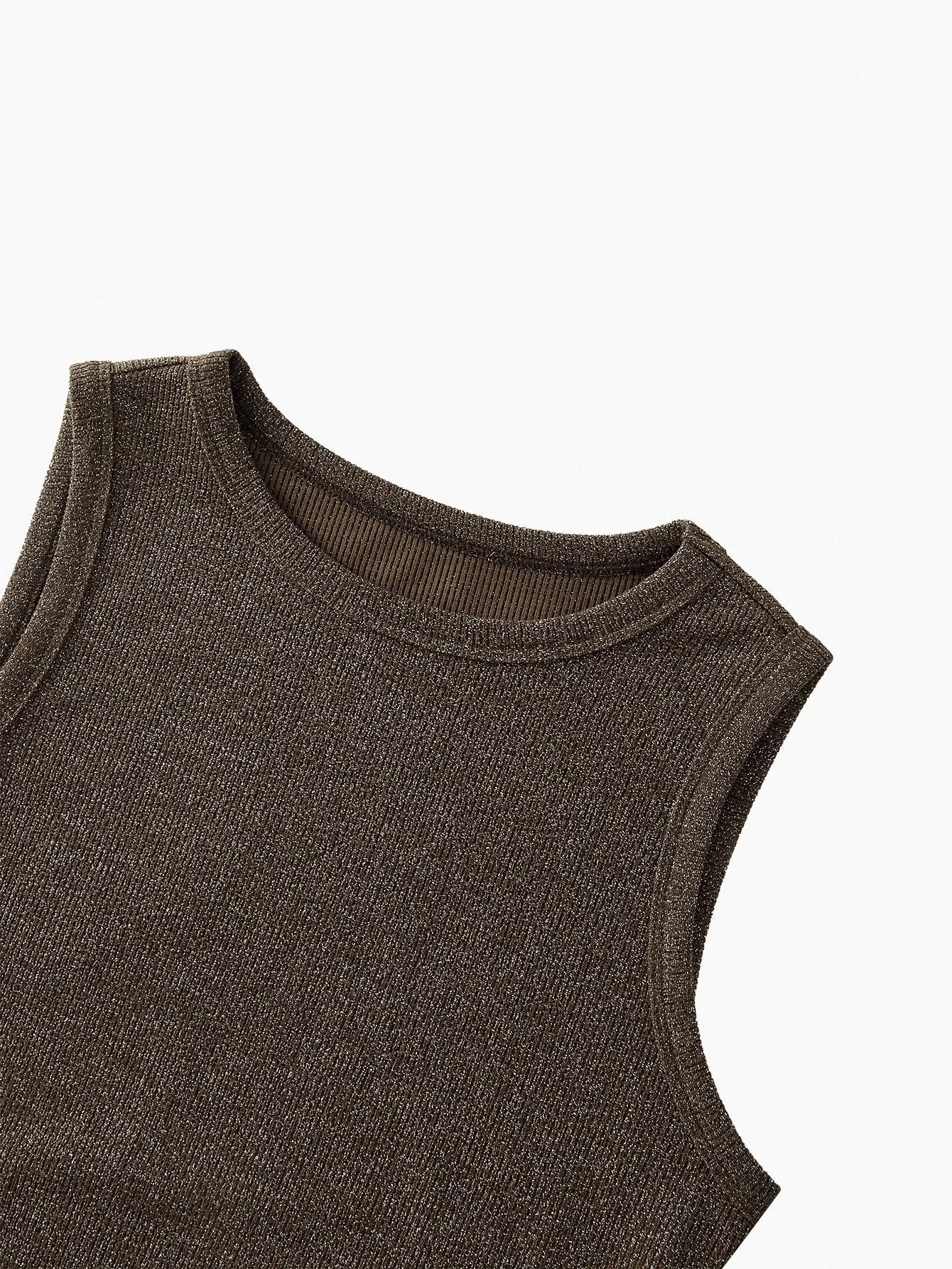 PREMIUM Elegant Pleated Asymmetrical Hem Glitter Detail Women Dress