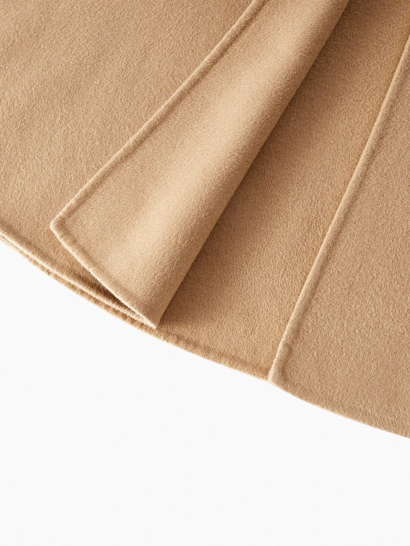 PREMIUM ELEGANT WAISTCINCHED FITTED MERMAID COLLAR DOUBLEFACED WOOL OVERCOAT AUTUMNWINTER