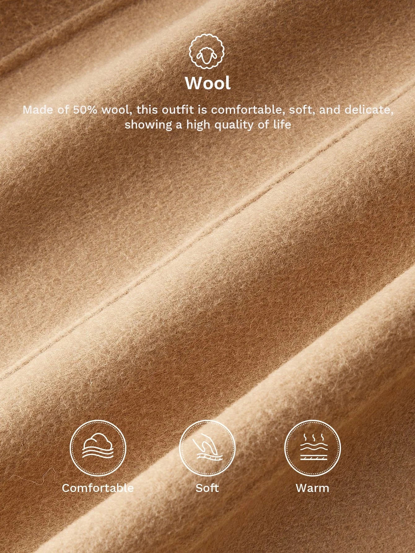 PREMIUM ELEGANT WAISTCINCHED FITTED MERMAID COLLAR DOUBLEFACED WOOL OVERCOAT AUTUMNWINTER