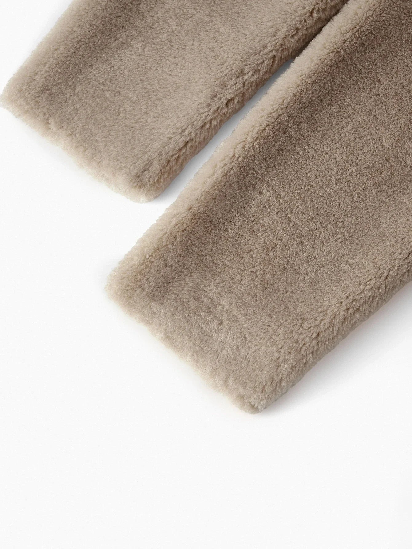 PREMIUM ELEGANT WIDE LAPEL BELTED LOOSE LONG FAUX FUR COAT AUTUMNWINTER