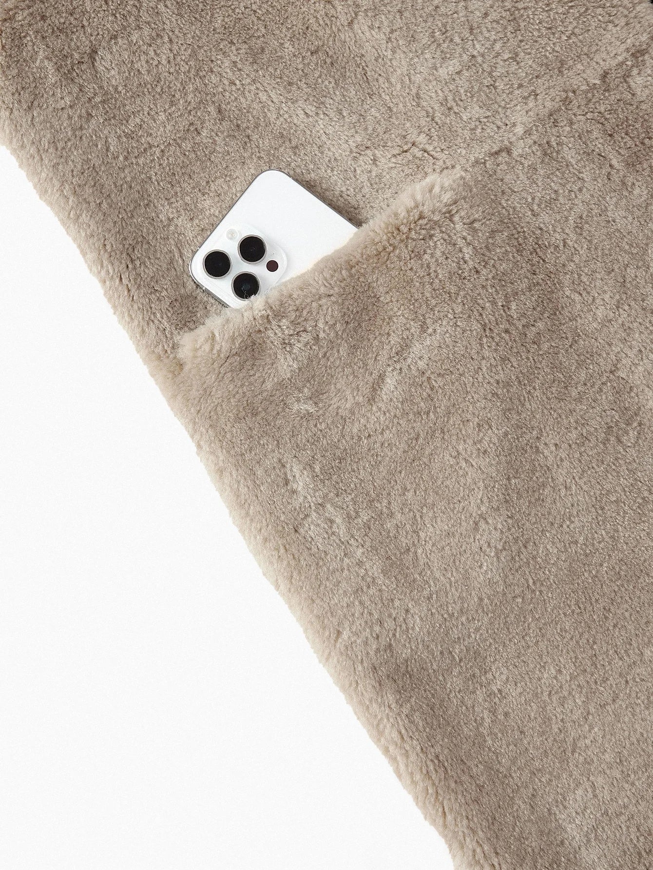 PREMIUM ELEGANT WIDE LAPEL BELTED LOOSE LONG FAUX FUR COAT AUTUMNWINTER