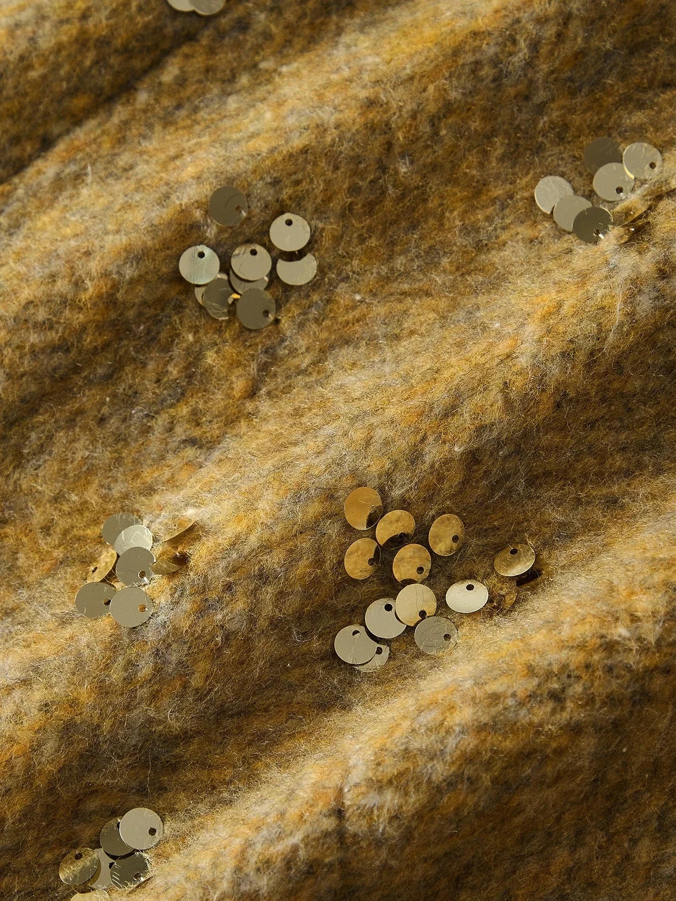 PREMIUM EMBELLISHED SEQUIN LAPEL COLLAR THICK HIGHEND OVERCOAT