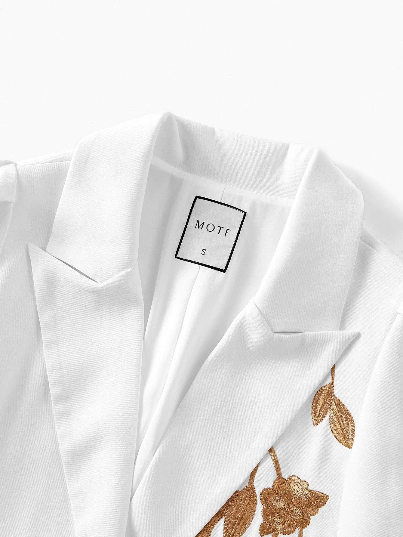 PREMIUM EMBROIDERED PEPLUM BLAZER