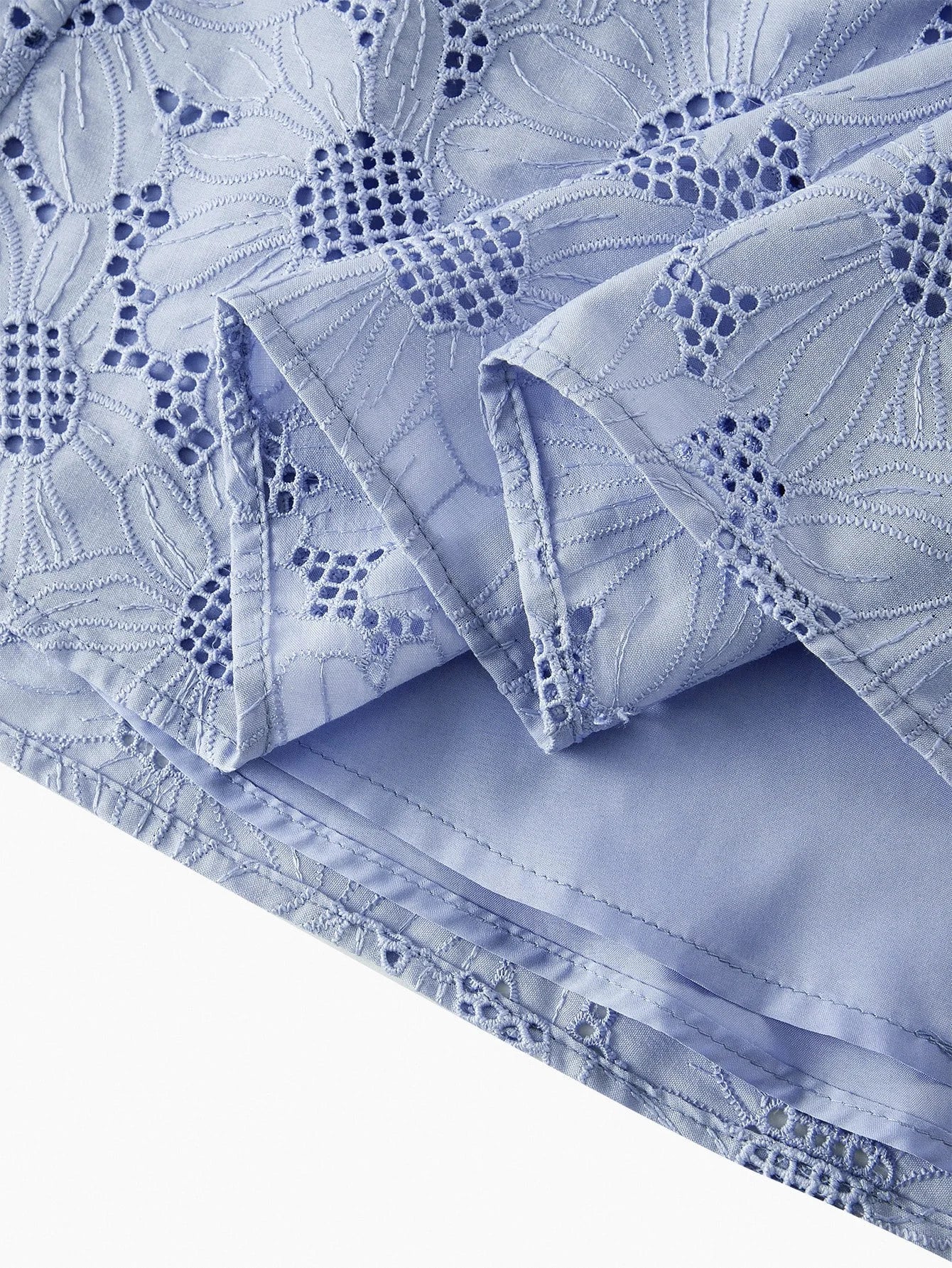 PREMIUM EMBROIDERY APPLIQUES DETAIL BELTED DRESS