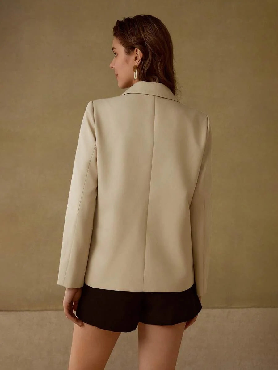 PREMIUM EMBROIDERY BUTTON UP BLAZER