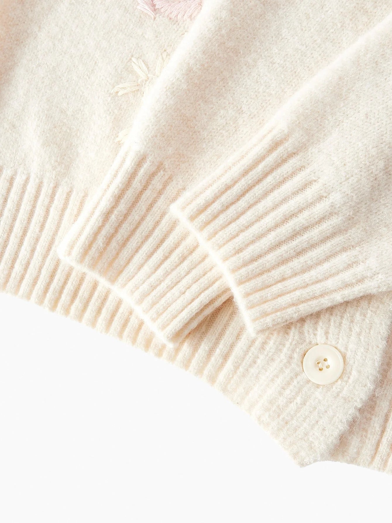 PREMIUM EMBROIDERY BUTTON UP CARDIGAN