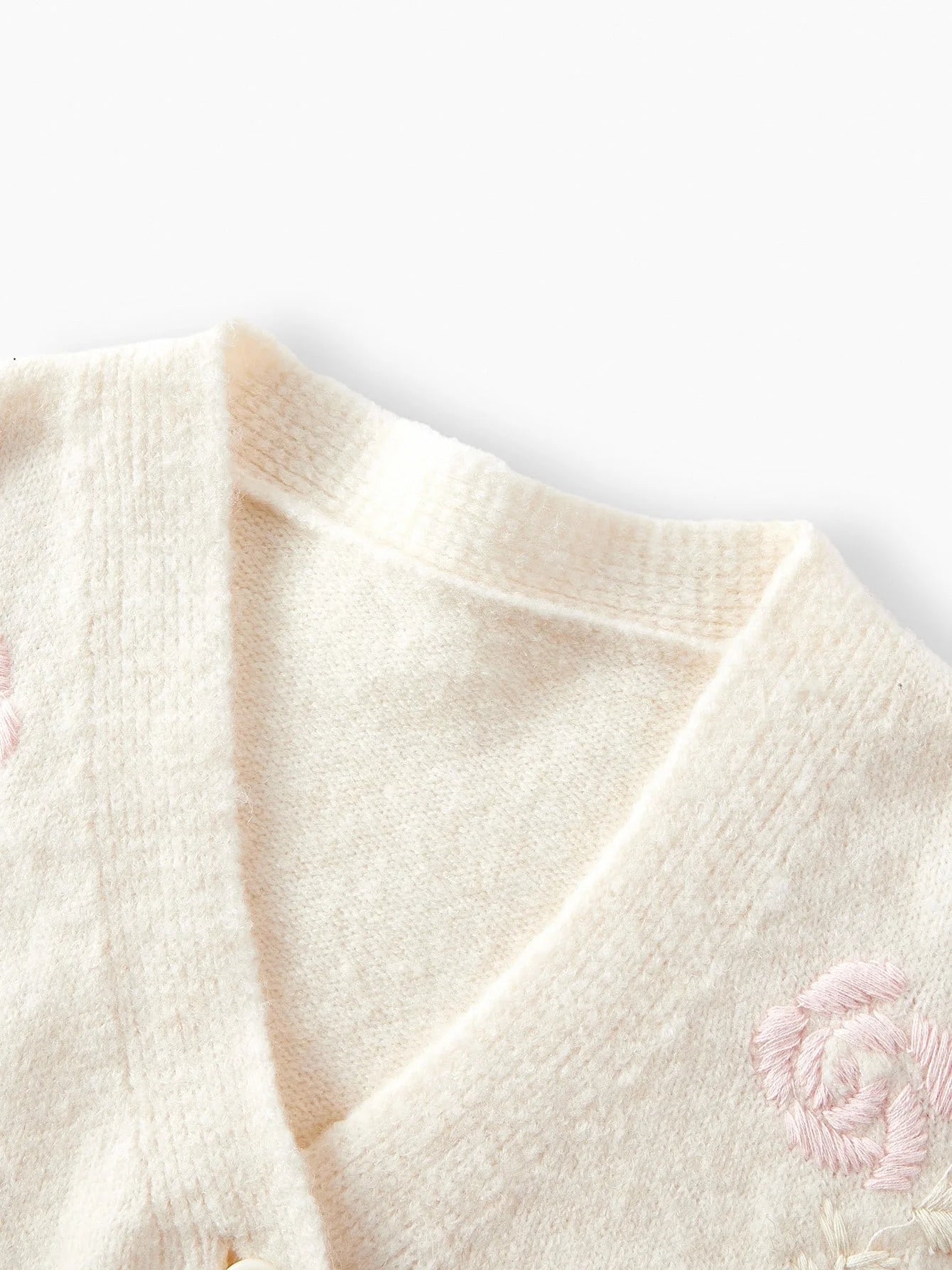 PREMIUM EMBROIDERY BUTTON UP CARDIGAN