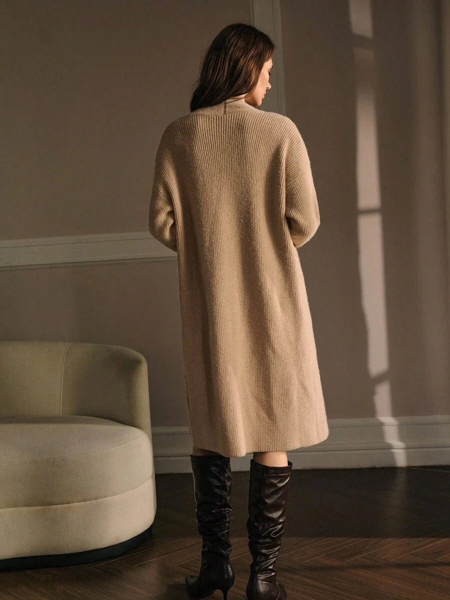 PREMIUM EMBROIDERY FAUX PEARL DETAIL CARDIGAN