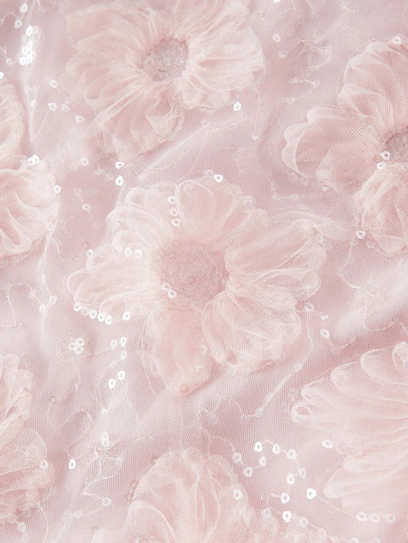 PREMIUM EMBROIDERY FAUX PEARL TRIM DRESS