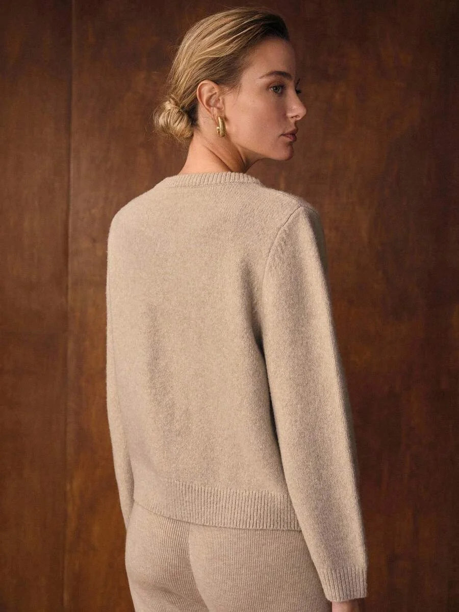 PREMIUM EMBROIDERY FLORAL PATTERN BUTTON PLACKET CARDIGAN